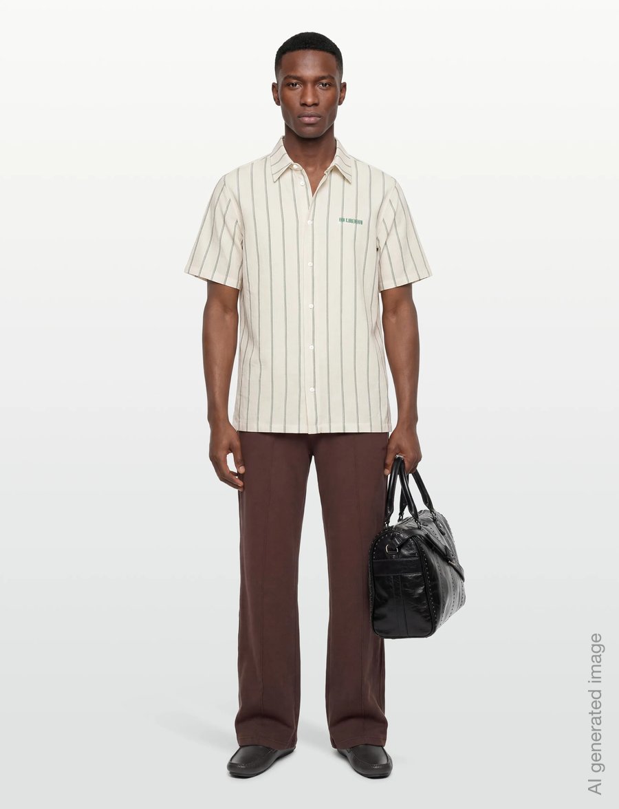 HAN Kjøbenhavn - Retro Short Sleeve Shirt - basic skjortor - off white - 0