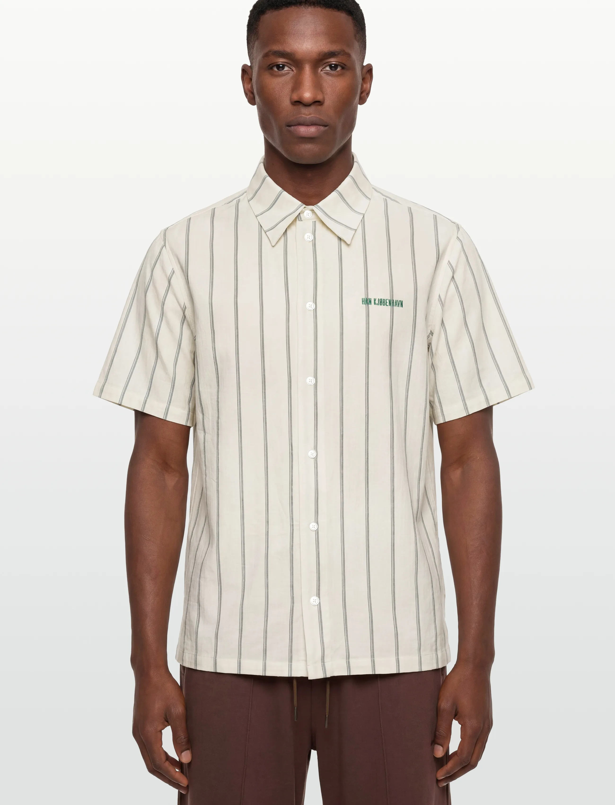 HAN Kjøbenhavn - Retro Short Sleeve Shirt - off white - 3