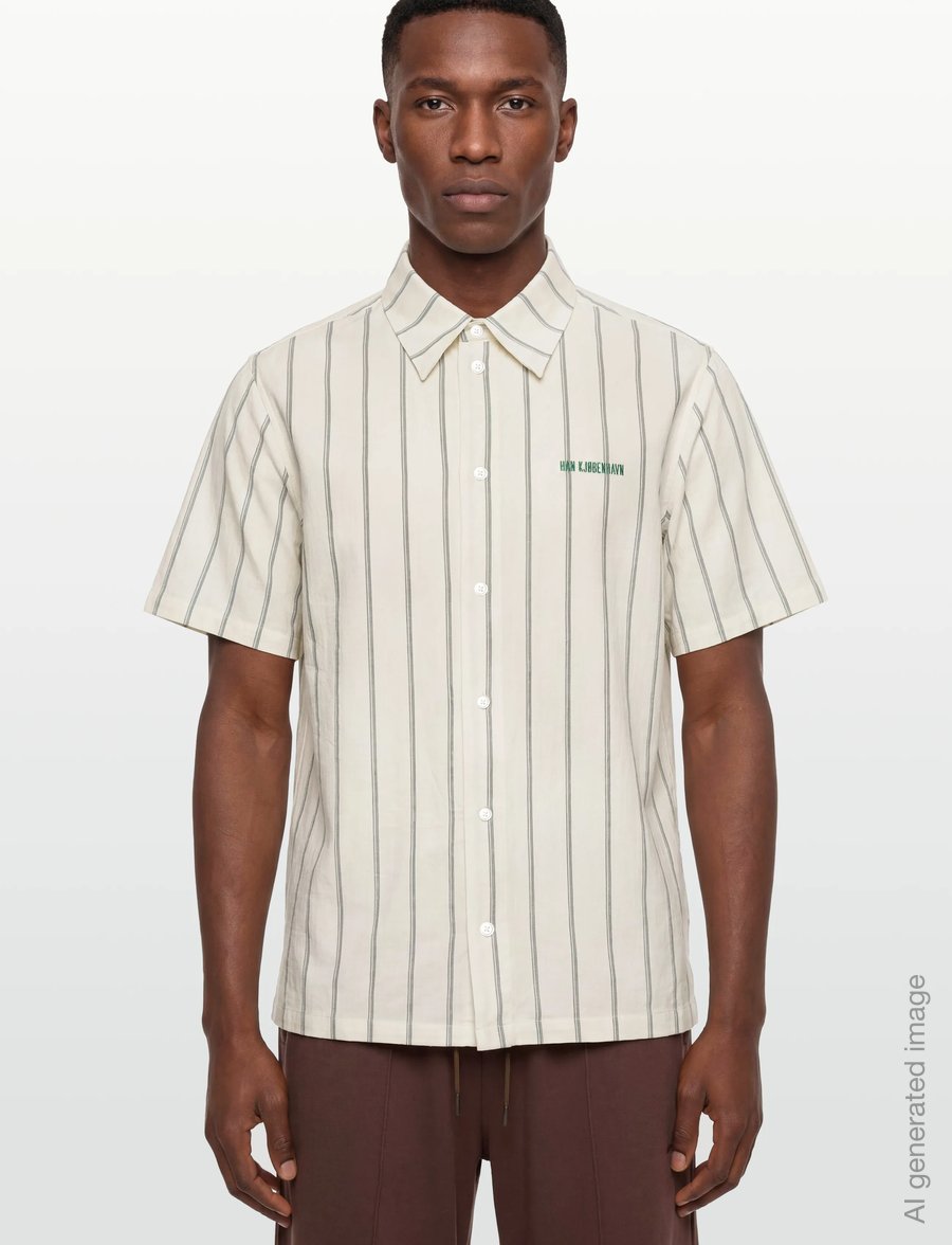HAN Kjøbenhavn - Retro Short Sleeve Shirt - basic skjortor - off white - 3