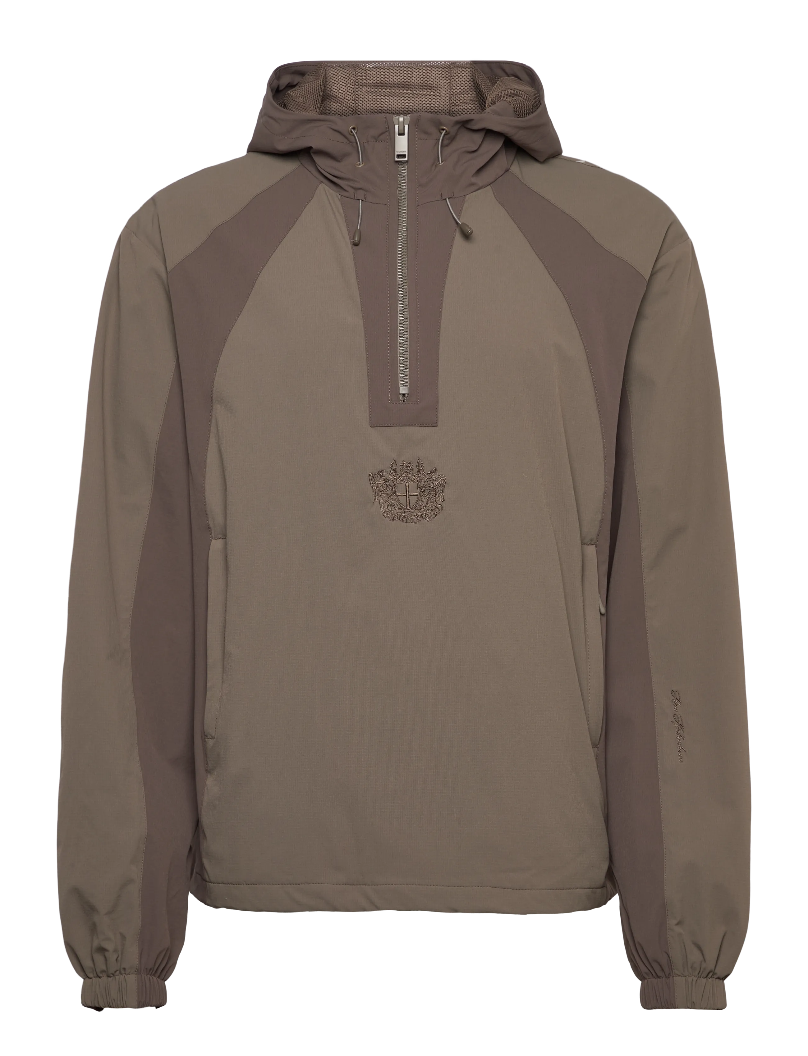 HAN KJØBENHAVN Technical Crest Anorak Braun - S - Herren