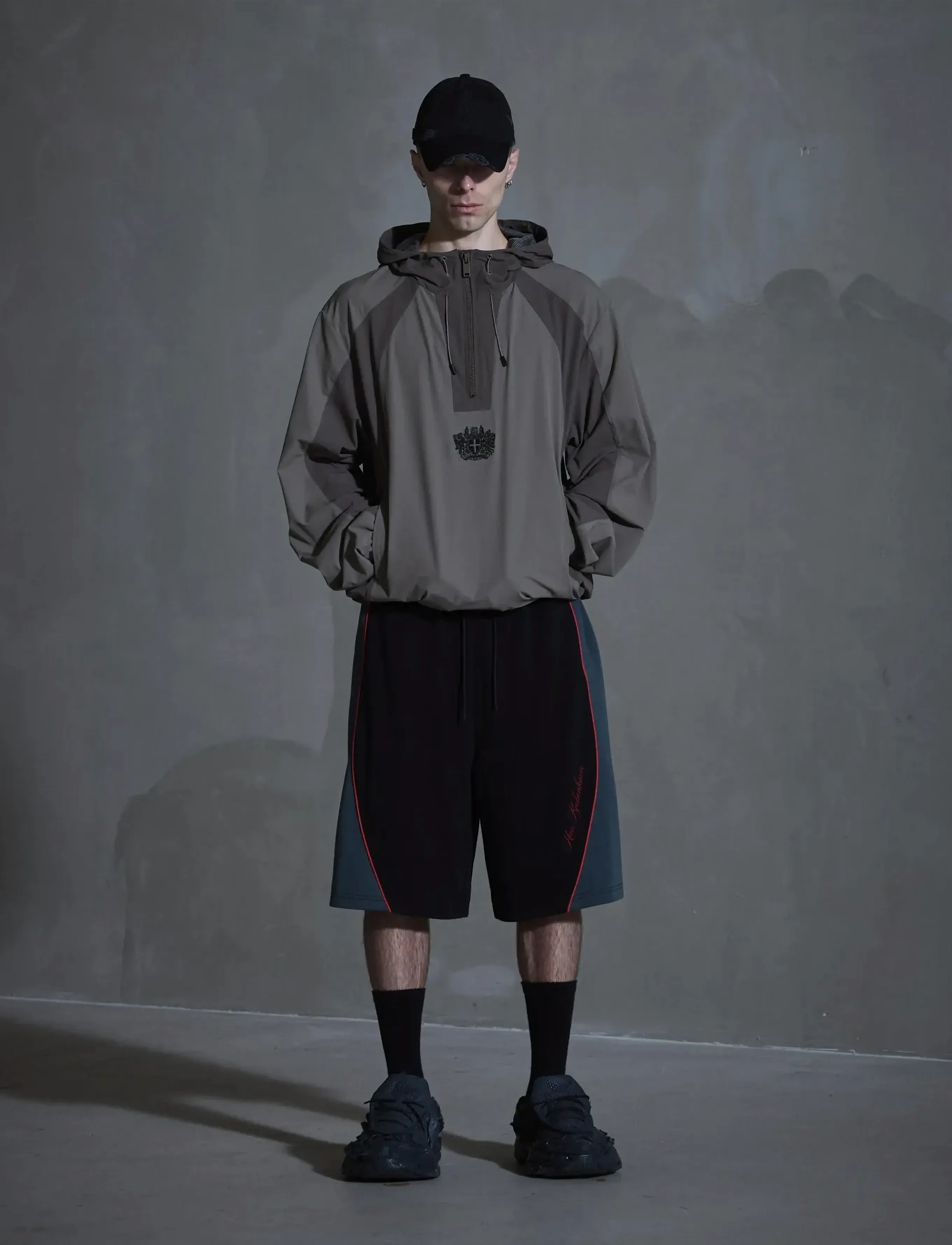 HAN Kjøbenhavn Technical Crest Anorak, L, Jackets, Braun - Anoraks, Männerswear