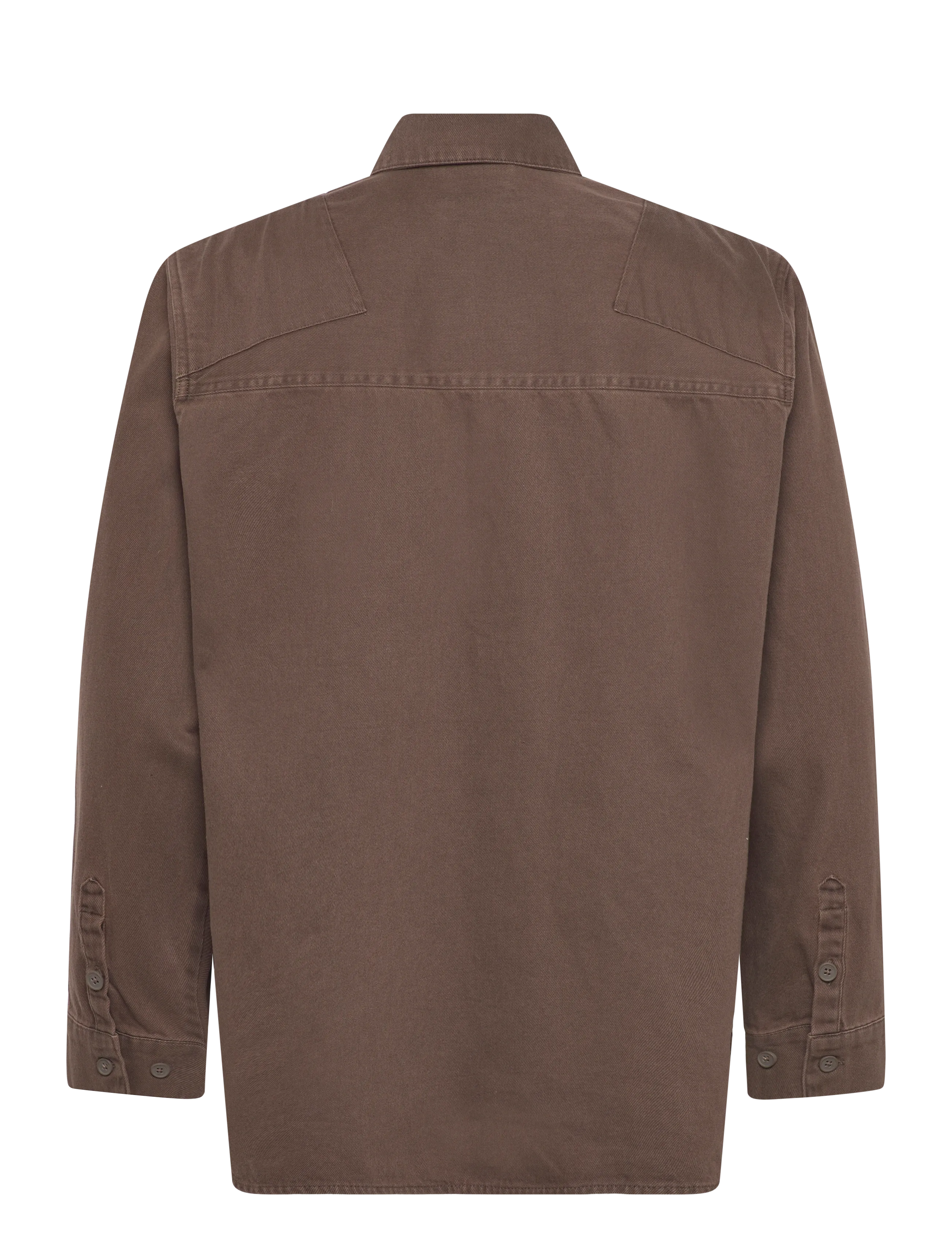 HAN Kjøbenhavn - Utility Washed Overshirt - villased jakid - dusty brown - 2