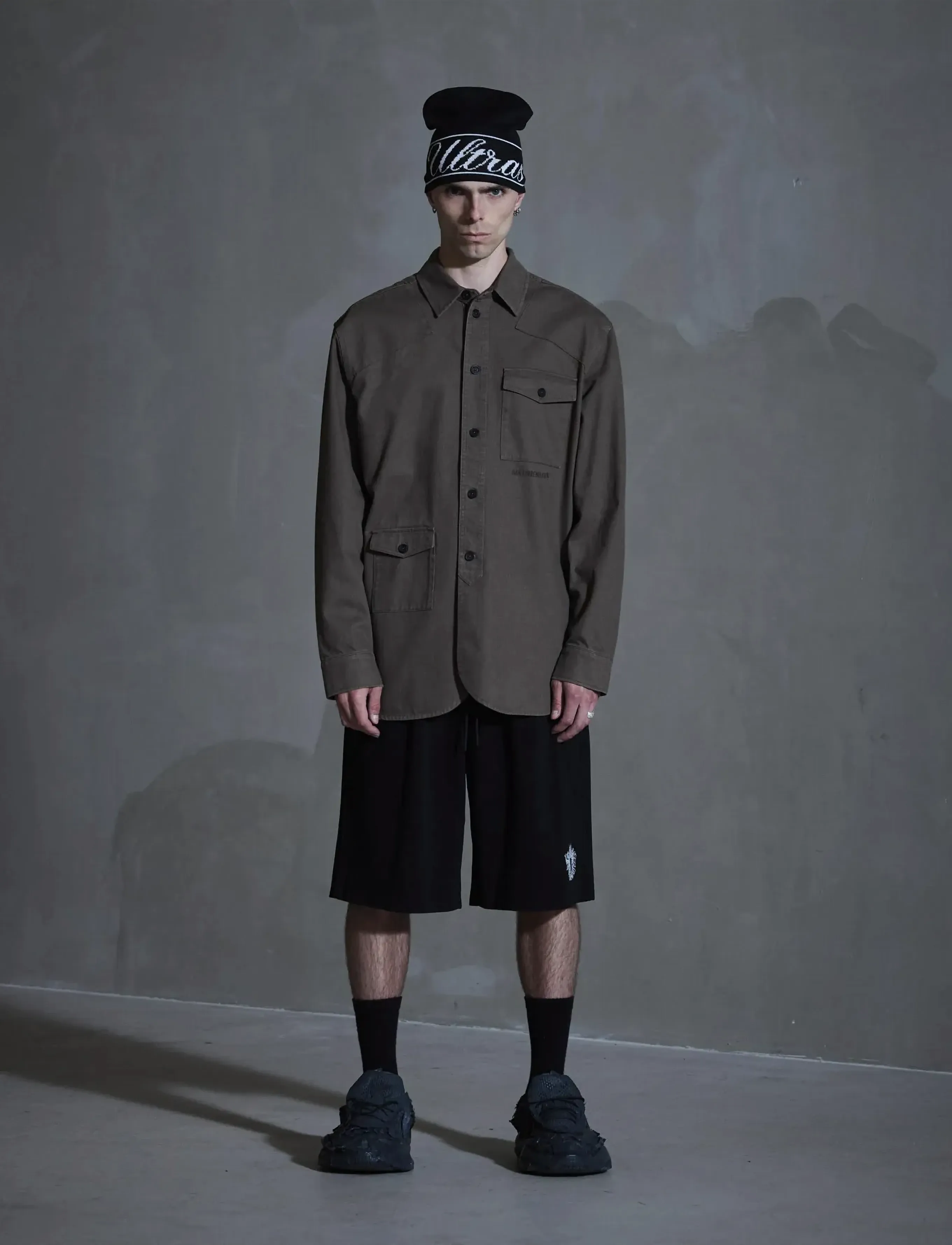 HAN Kjøbenhavn Utility Washed Overshirt, Mænd, Utility Skjortejakke, Brun, Str: 50