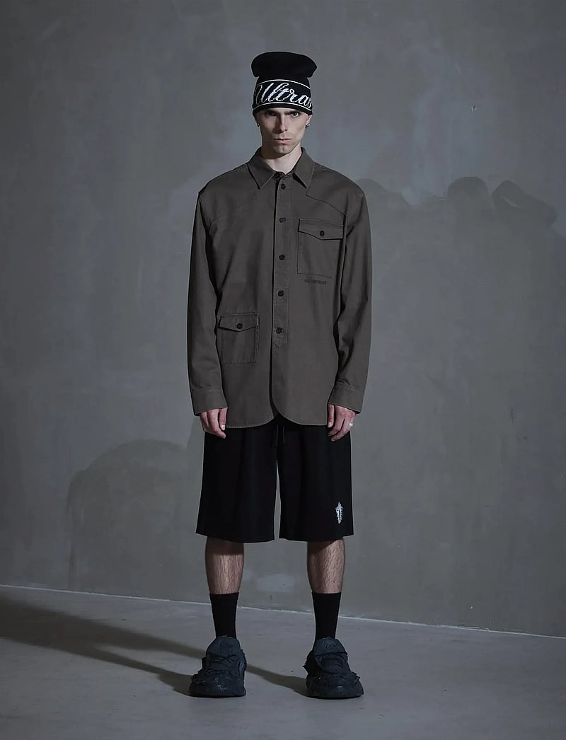 HAN Kjøbenhavn - Utility Washed Overshirt - wool jackets - dusty brown - 0
