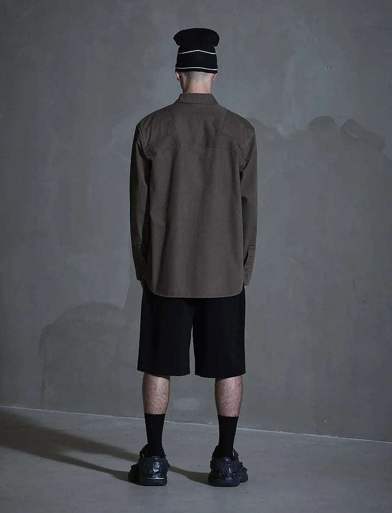 HAN Kjøbenhavn - Utility Washed Overshirt - wool jackets - dusty brown - 3