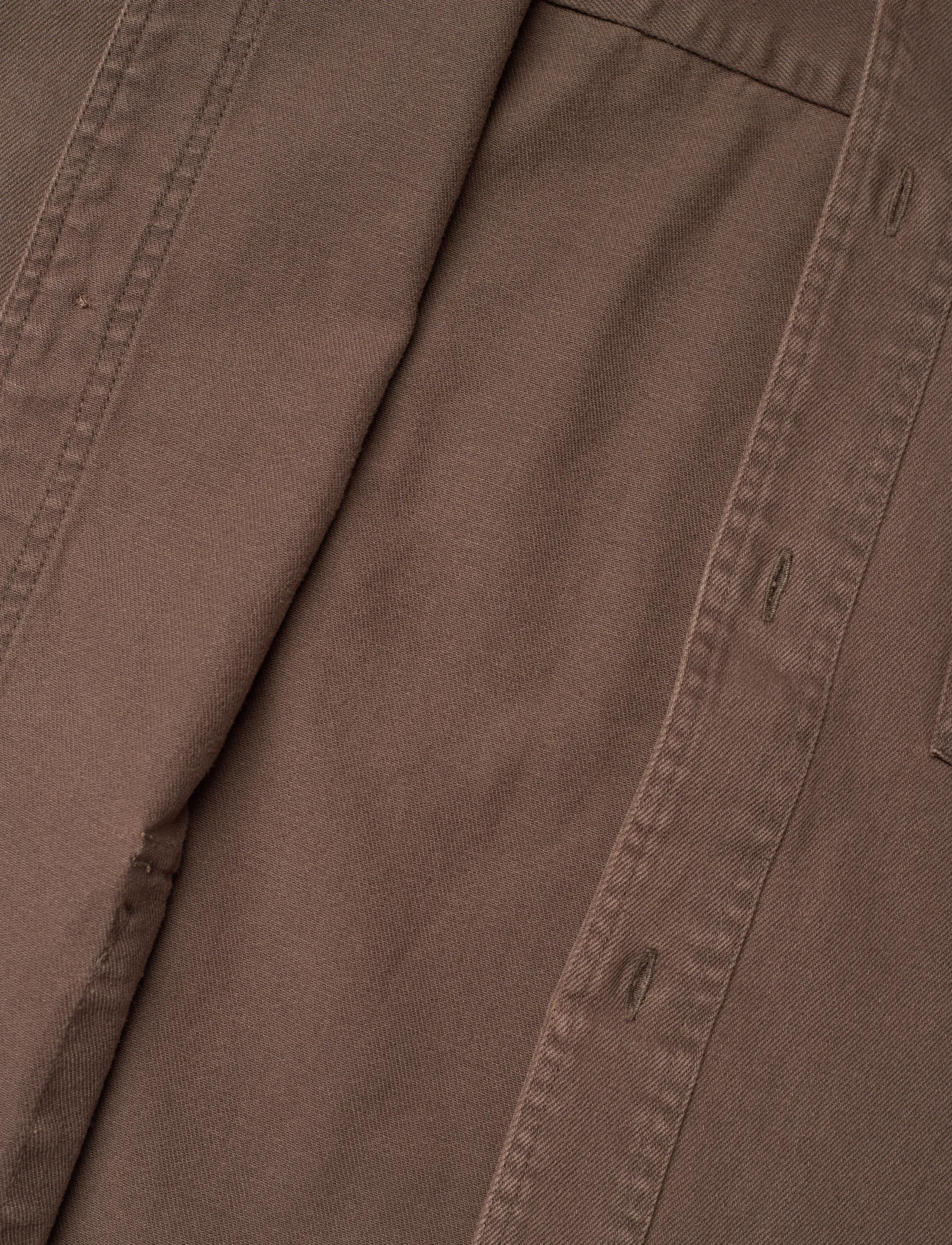 HAN Kjøbenhavn - Utility Washed Overshirt - villased jakid - dusty brown - 5