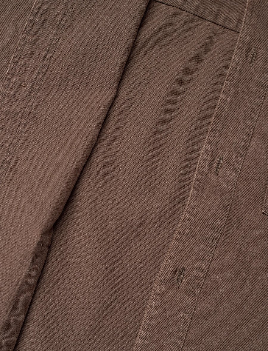 HAN Kjøbenhavn - Utility Washed Overshirt - villased jakid - dusty brown - 5