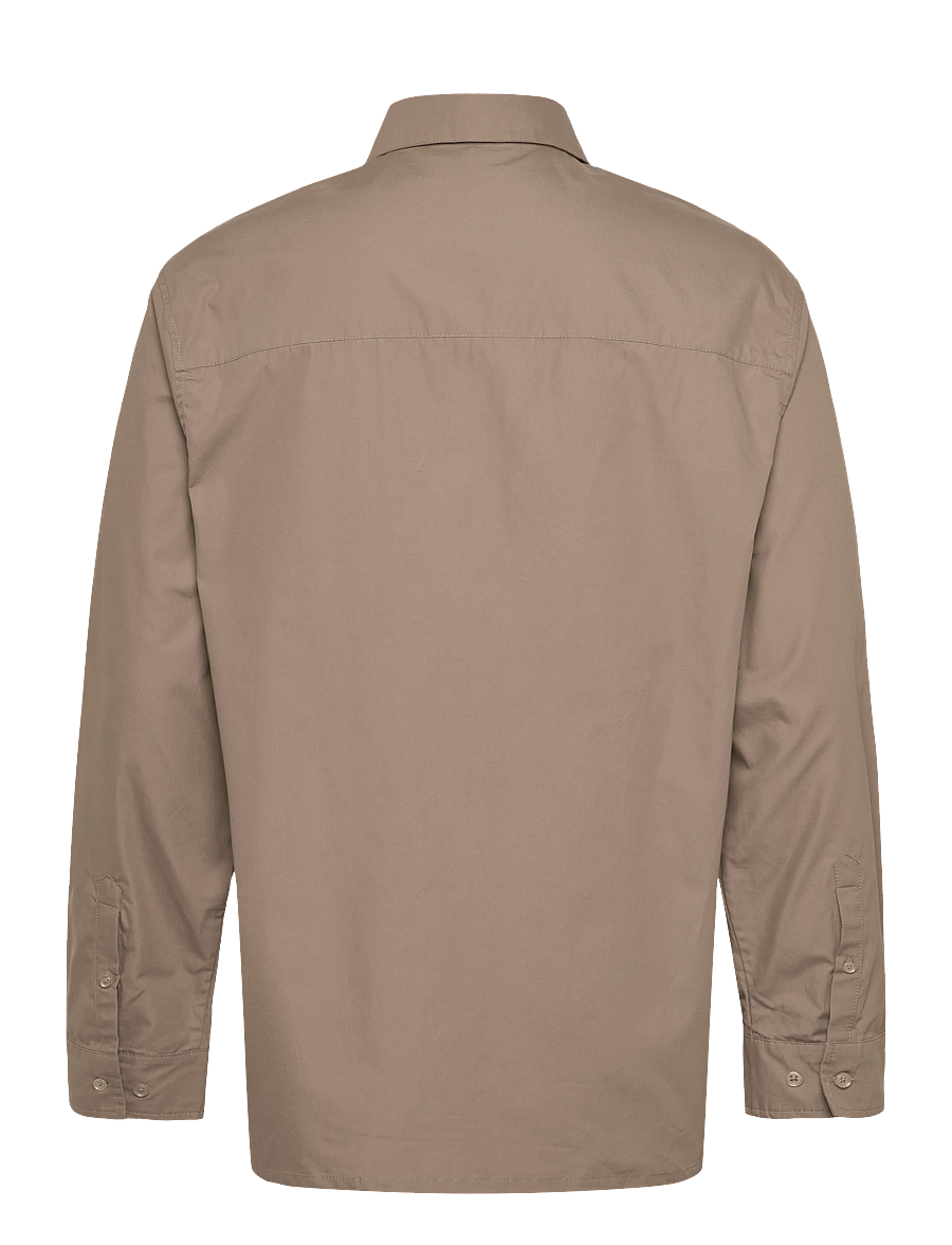 HAN Kjøbenhavn - Script Logo Shirt - basic skjorter - dusty brown - 1