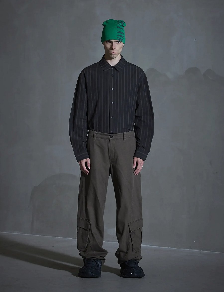 HAN Kjøbenhavn - Washed Cargo Pants - cargohose - dark grey - 0