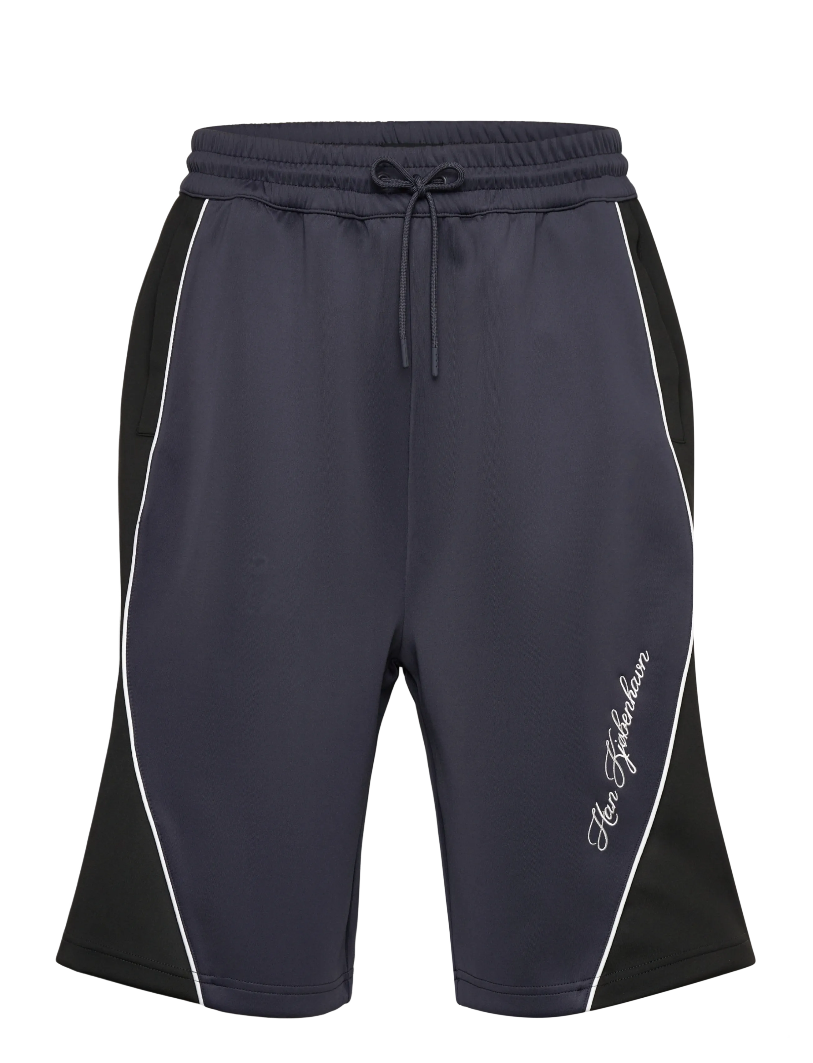 HAN Kjøbenhavn Technical Logo Shorts - Sweat shorts - GREY / black