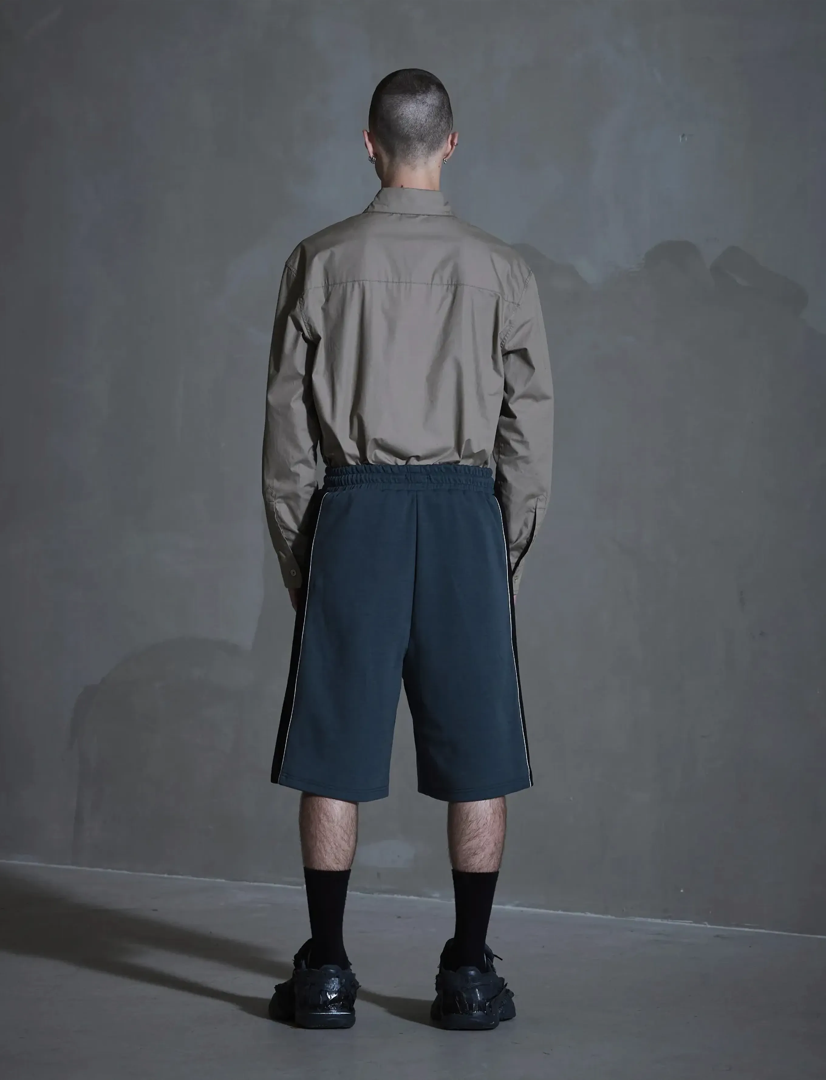 HAN Kjøbenhavn - Technical Logo Shorts - bottoms - grey - 4