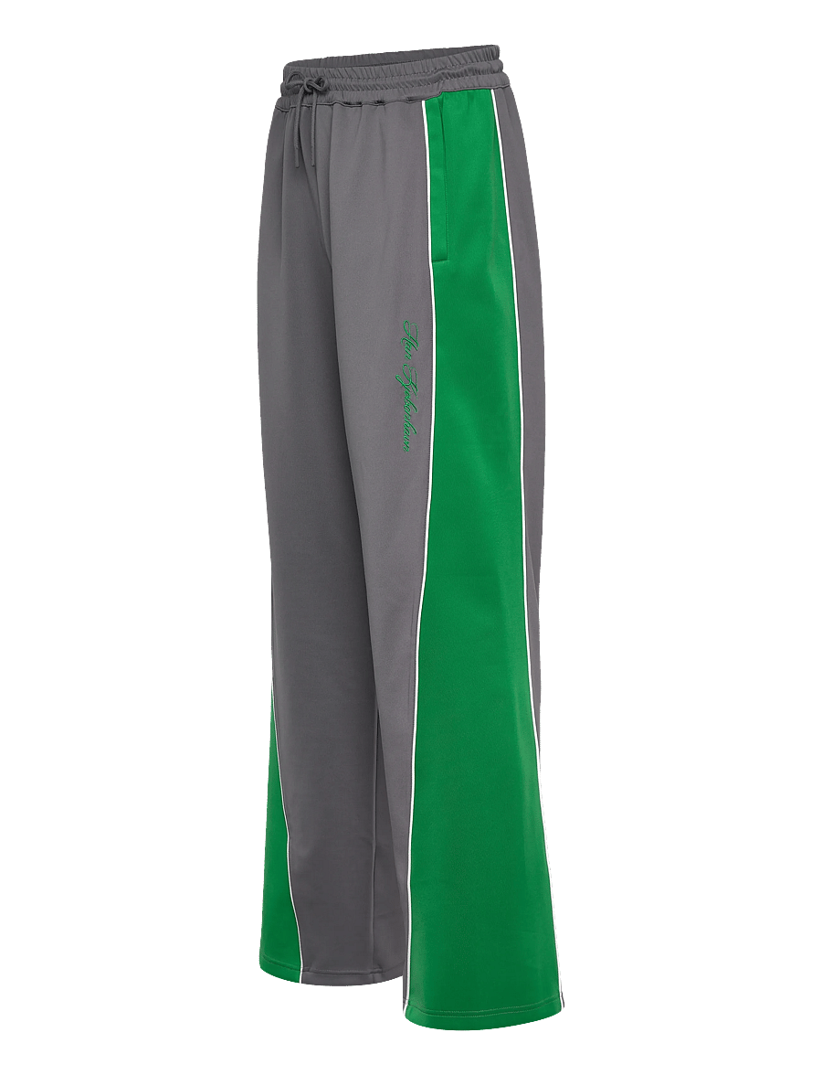 HAN Kjøbenhavn - Training Track Trousers - pantalon de sport - grey/ vibrant green - 4
