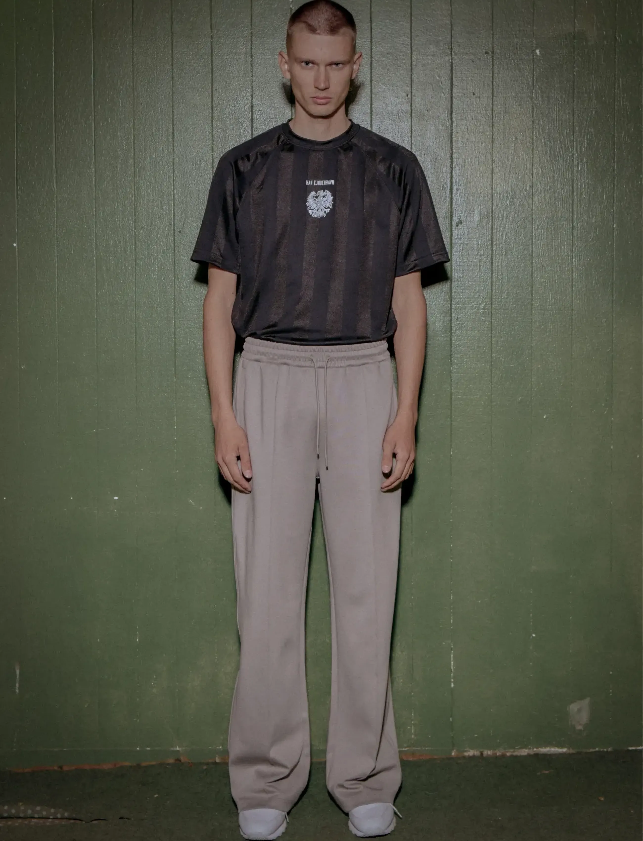 HAN Kjøbenhavn Logo Track Pants, XXL, Grey, Underdele > Joggingbukser, Herre
