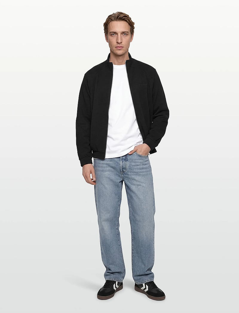 HAN Kjøbenhavn - Logo Training Track Jacket - kurtki wiosenne - black - 0