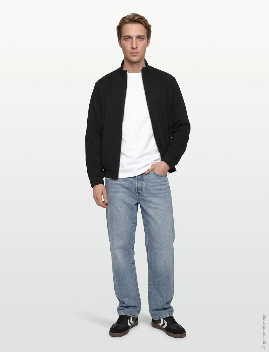 HAN Kjøbenhavn - Logo Training Track Jacket - frühlingsjacken - black - 0