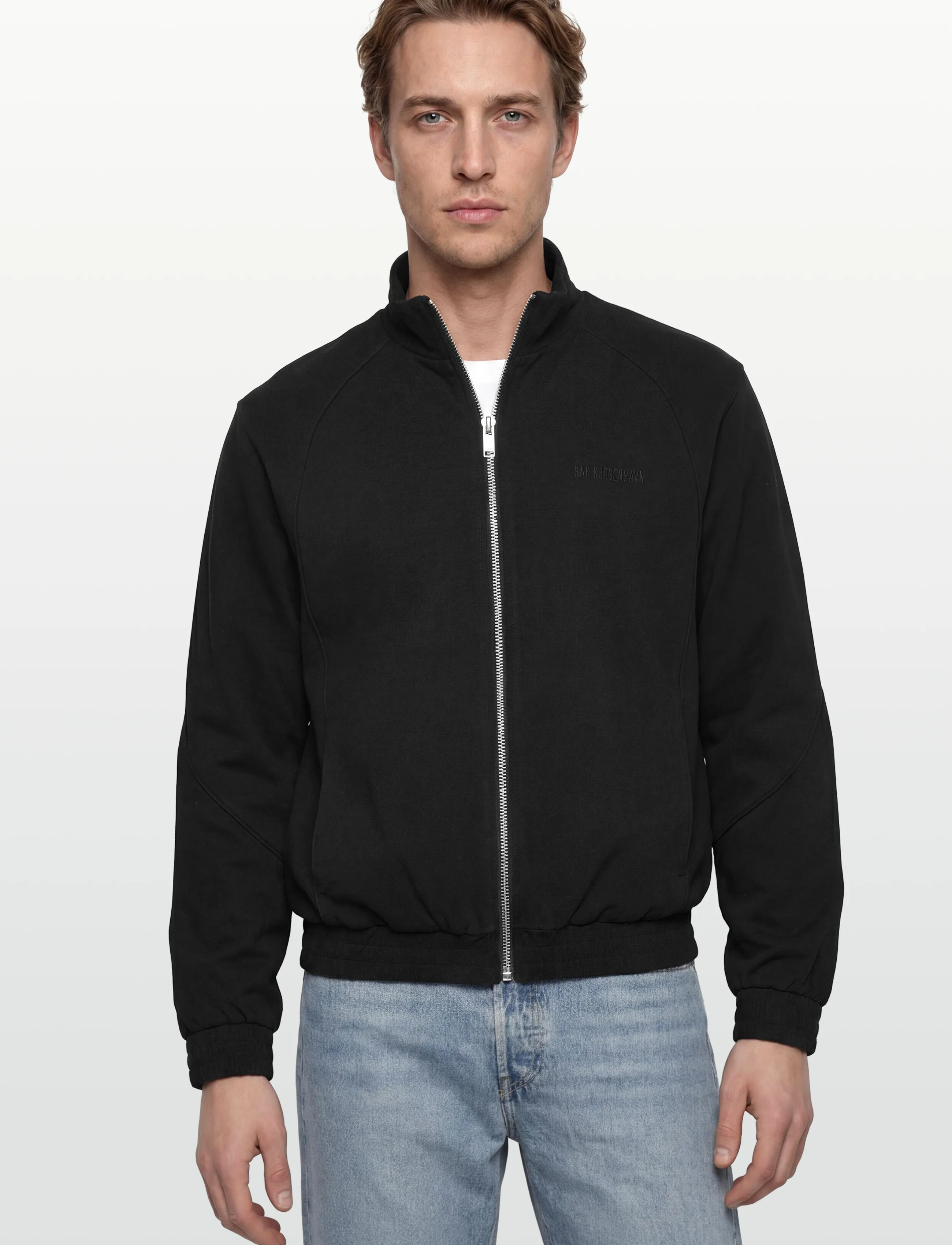 HAN Kjøbenhavn - Logo Training Track Jacket - frühlingsjacken - black - 3