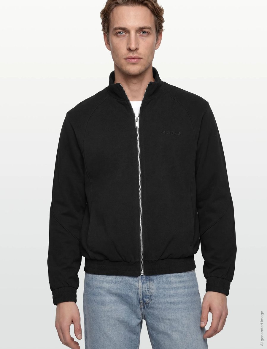 HAN Kjøbenhavn - Logo Training Track Jacket - frühlingsjacken - black - 3