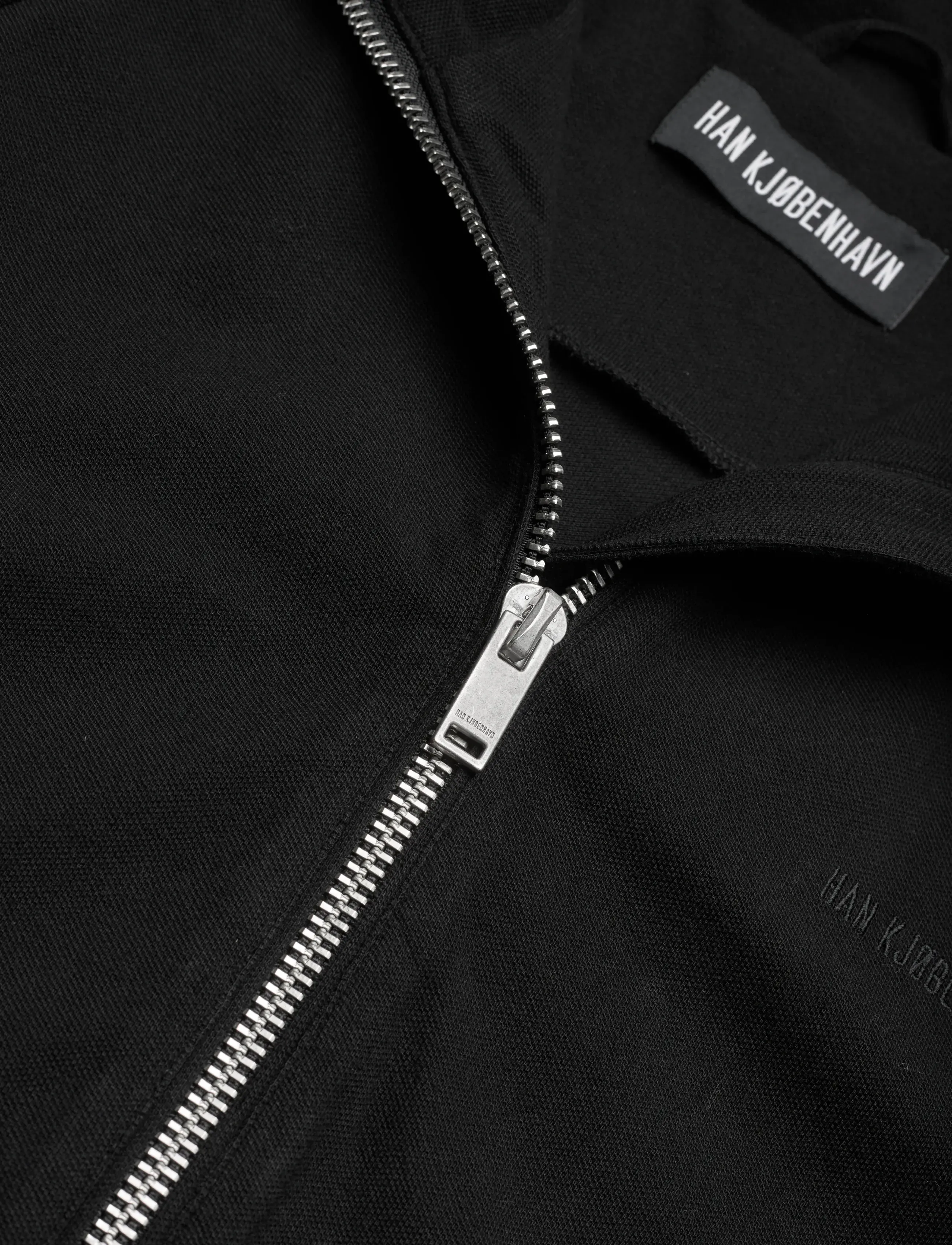 HAN Kjøbenhavn - Logo Training Track Jacket - frühlingsjacken - black - 5