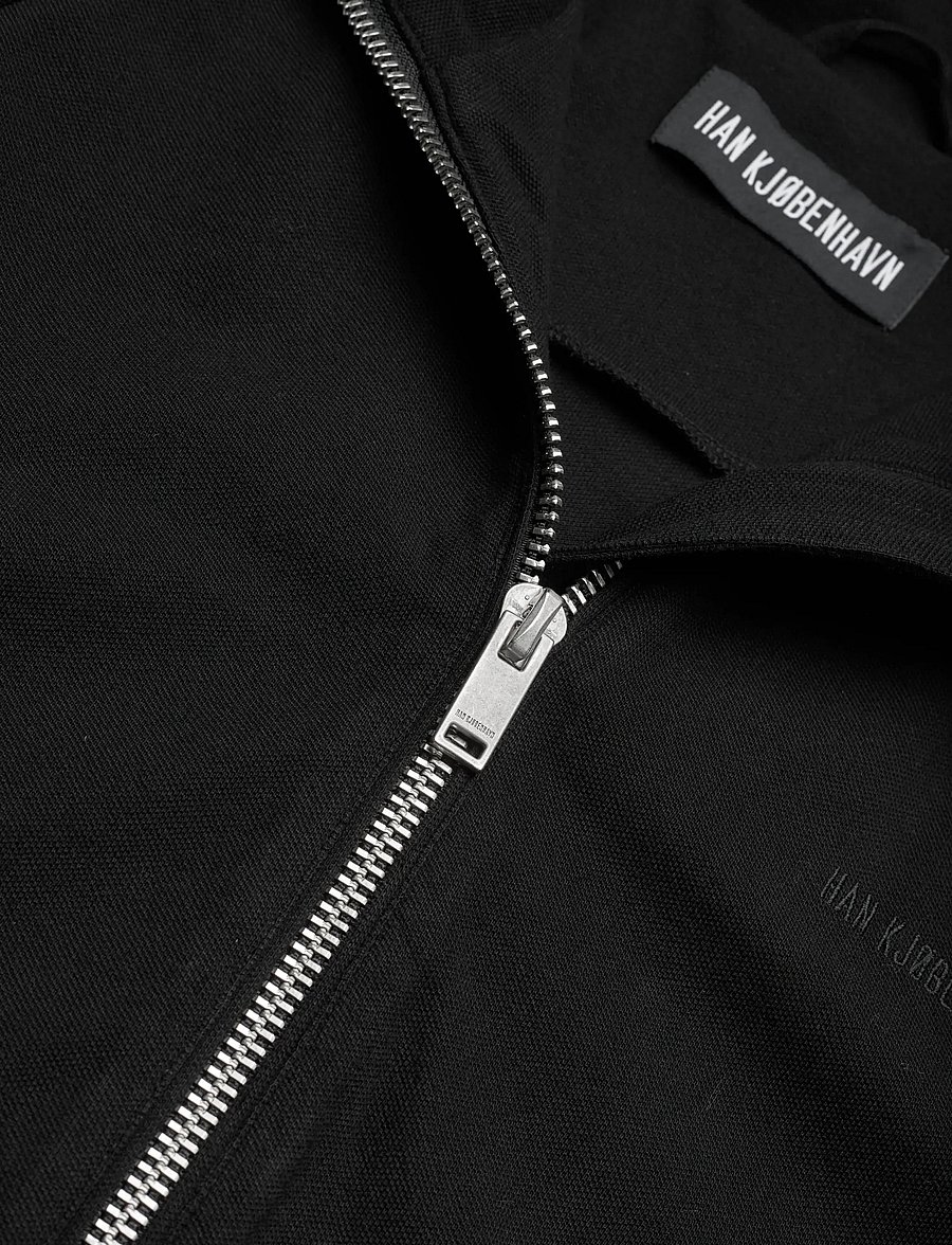 HAN Kjøbenhavn - Logo Training Track Jacket - frühlingsjacken - black - 5