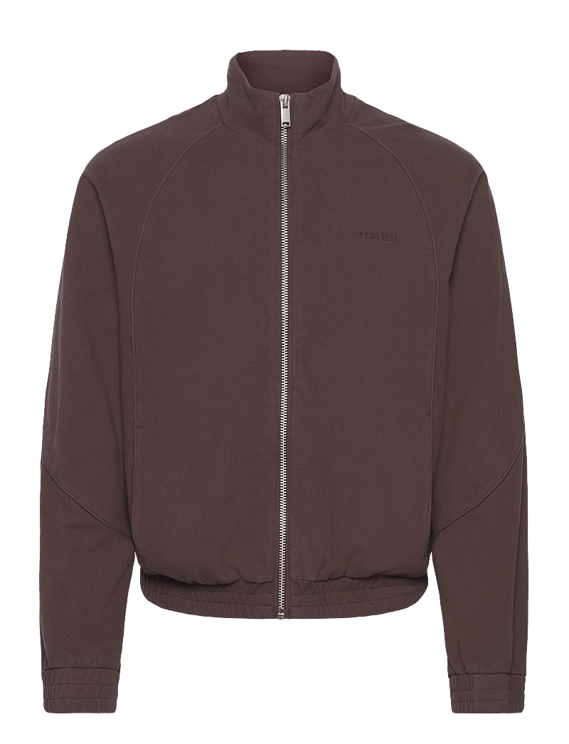 HAN Kjøbenhavn - Logo Training Track Jacket - frühlingsjacken - dark brown - 0