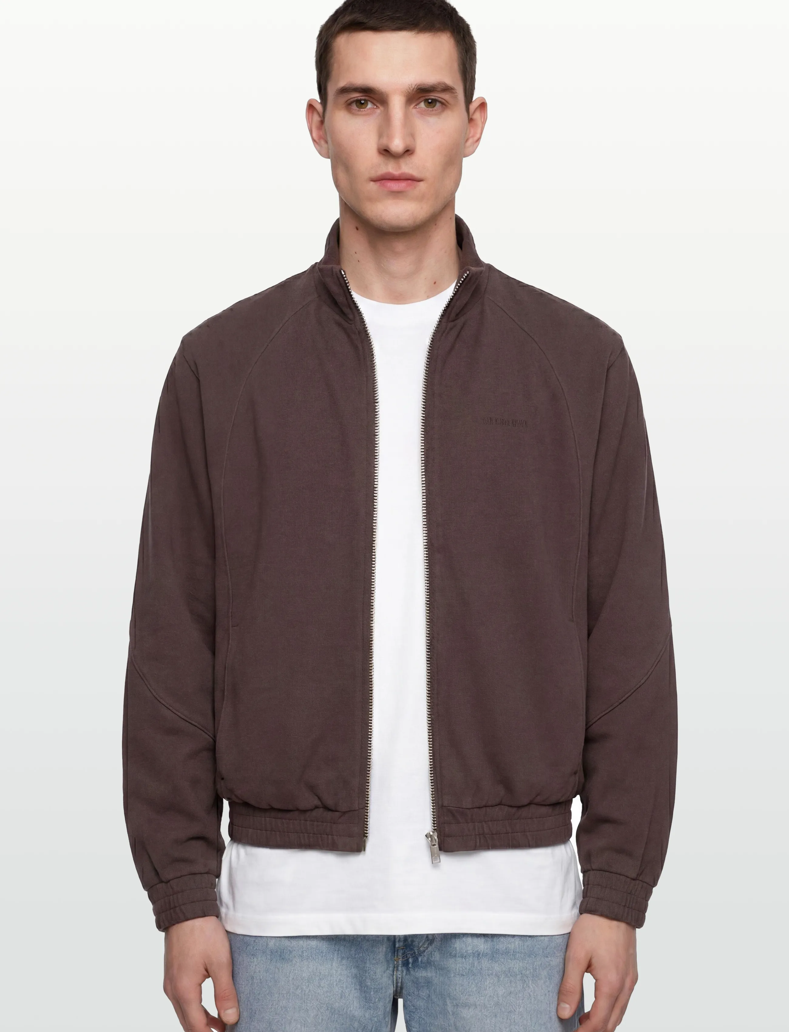 HAN Kjøbenhavn - Logo Training Track Jacket - lendurijakid - dark brown - 3