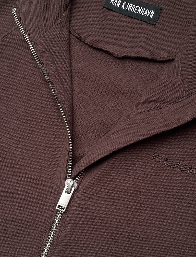 HAN Kjøbenhavn - Logo Training Track Jacket - frühlingsjacken - dark brown - 2
