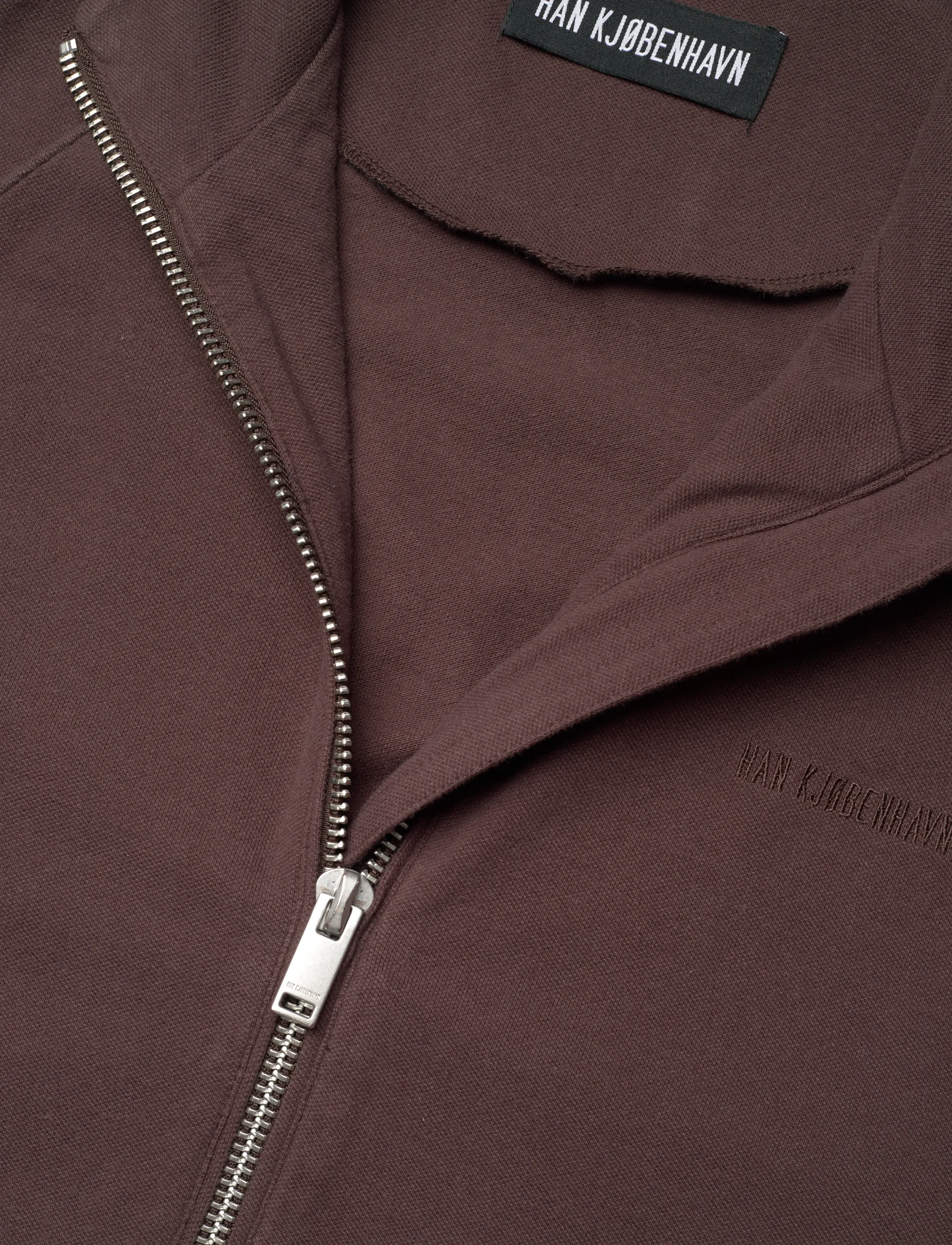 HAN Kjøbenhavn - Logo Training Track Jacket - lendurijakid - dark brown - 5