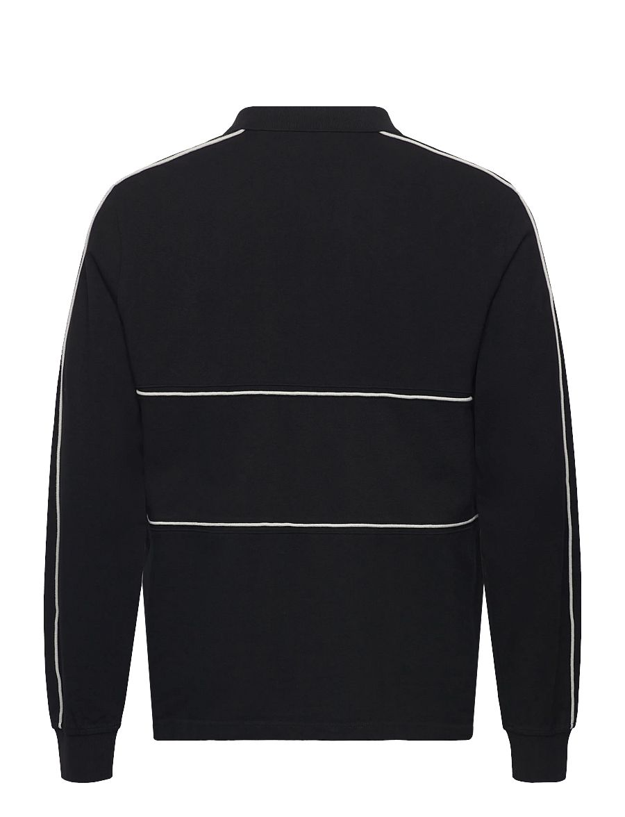 HAN Kjøbenhavn - Logo LS Polo Shirt - langærmede poloer - black - 2