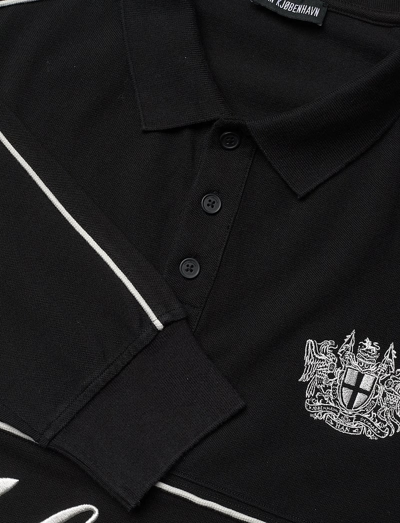HAN Kjøbenhavn - Logo LS Polo Shirt - langärmelig - black - 2