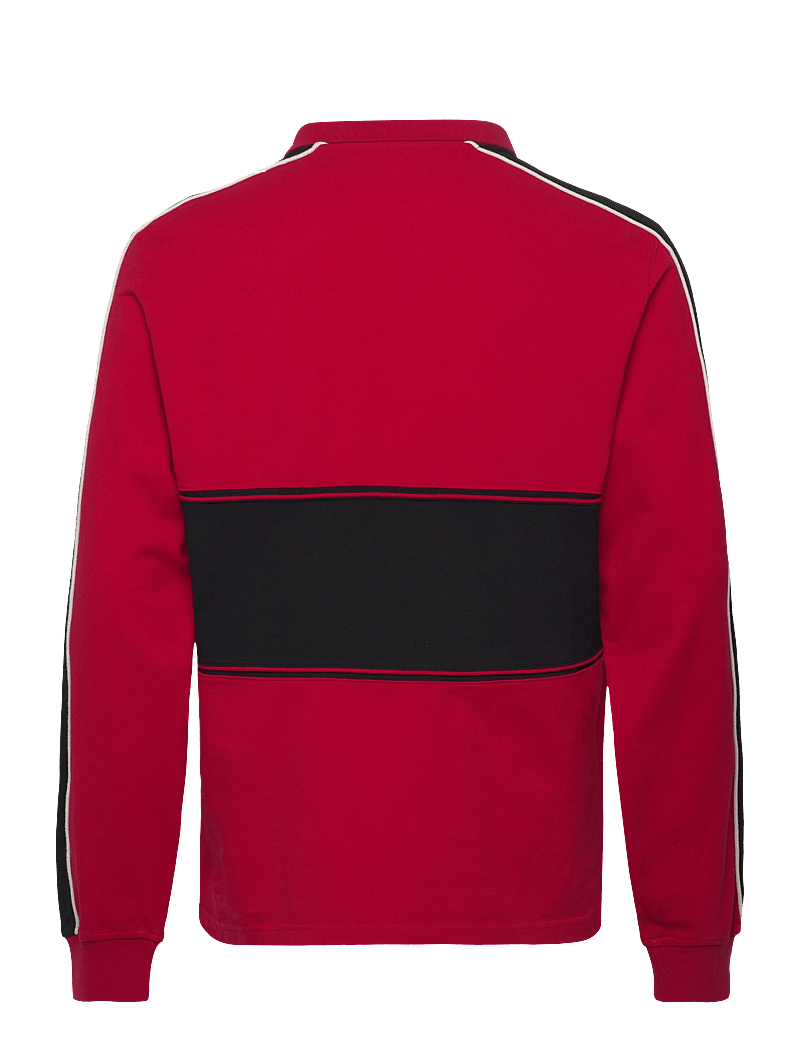 HAN Kjøbenhavn - Logo LS Polo Shirt - långärmade pikéer - red - 1