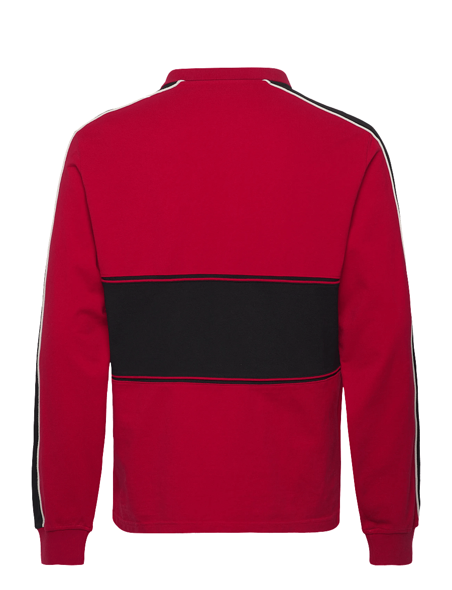 HAN Kjøbenhavn - Logo LS Polo Shirt - long-sleeved polos - red - 2