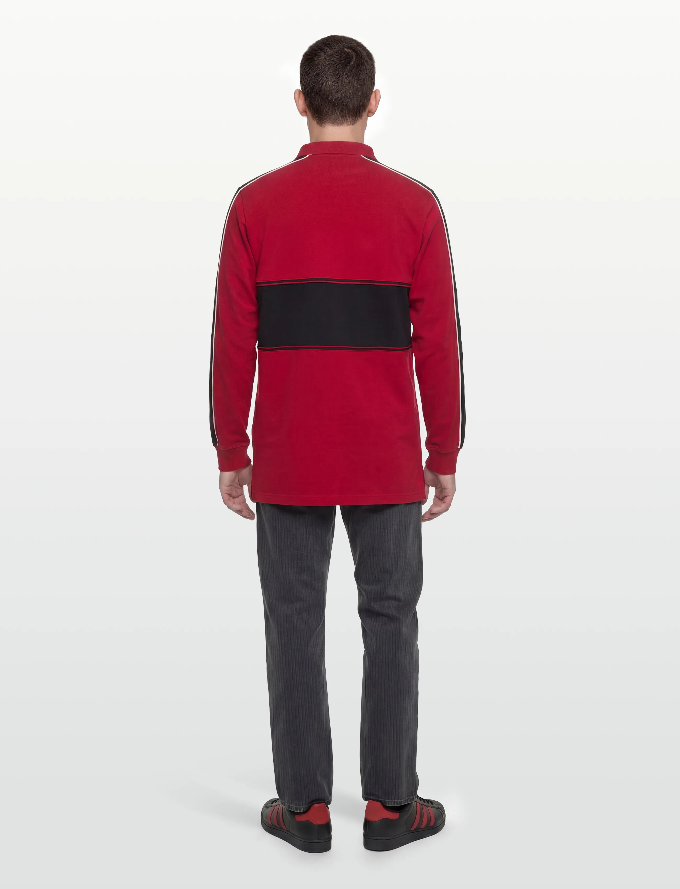 HAN Kjøbenhavn - Logo LS Polo Shirt - langärmelig - red - 4