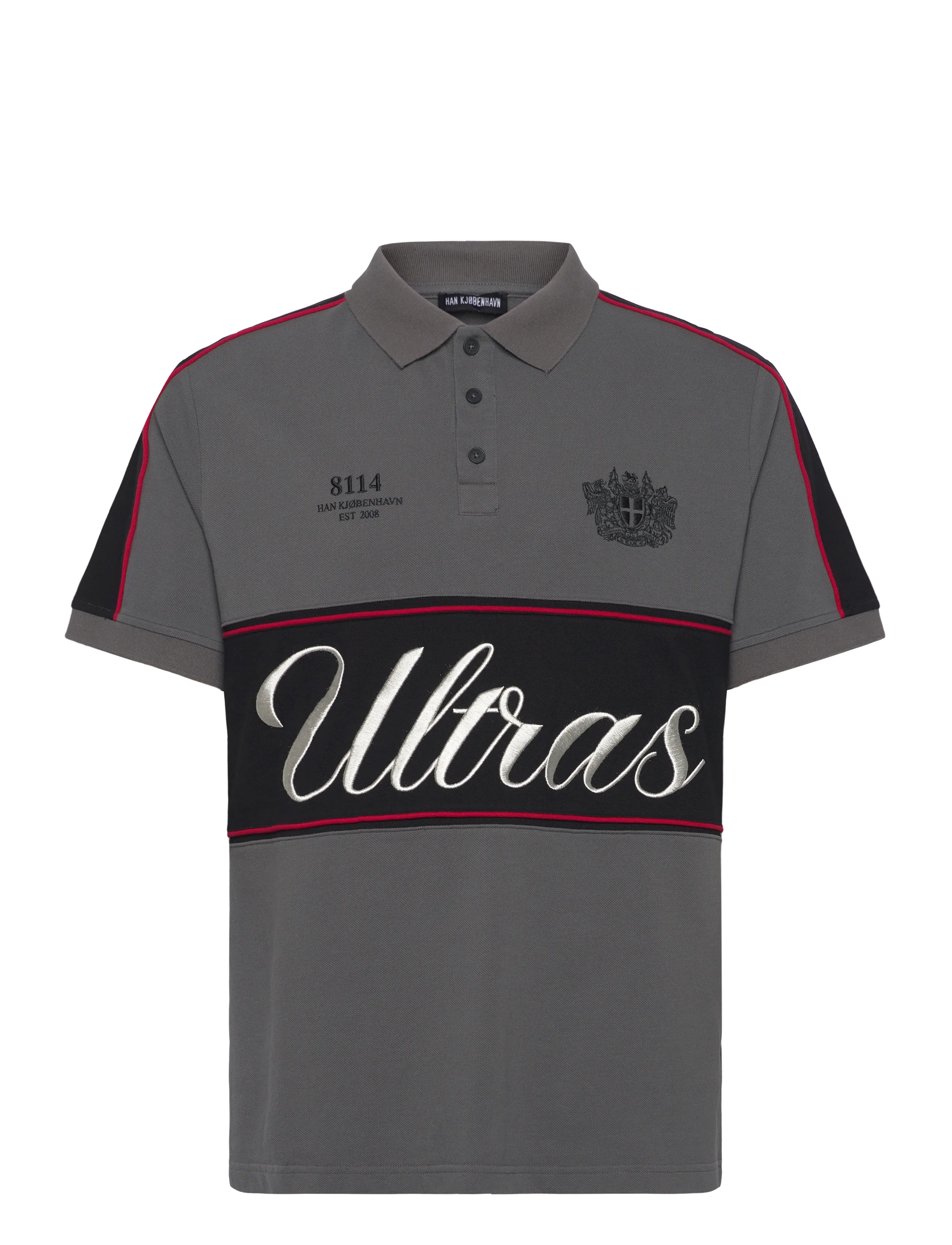 HAN Kjøbenhavn Logo Polo Tee - Designers - DARK GREY / grey