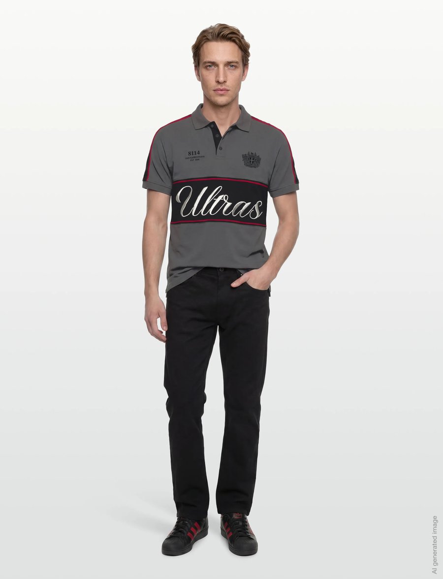 HAN Kjøbenhavn - Logo Polo Tee - kortærmede poloer - dark grey - 0
