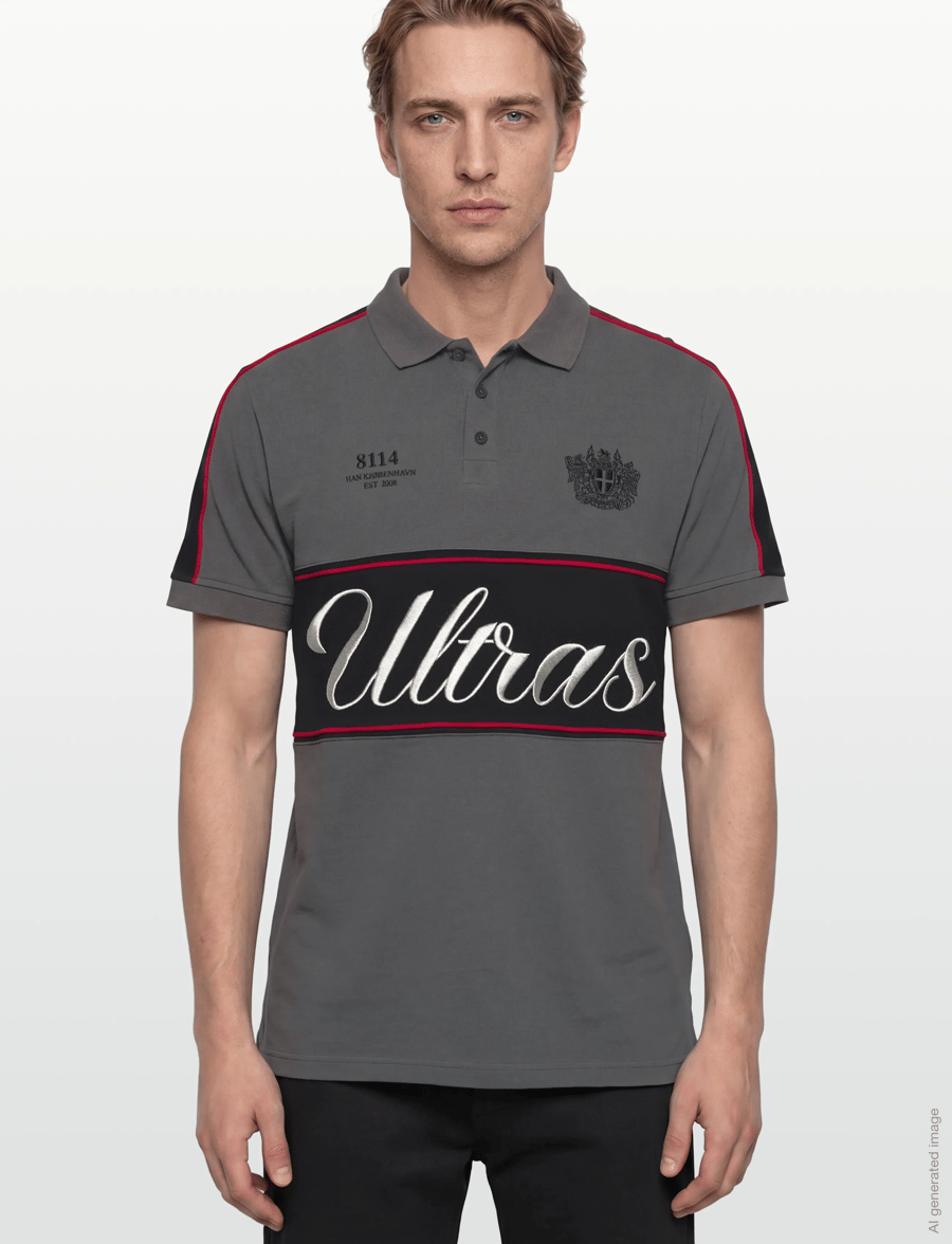 HAN Kjøbenhavn - Logo Polo Tee - kortærmede poloer - dark grey - 3
