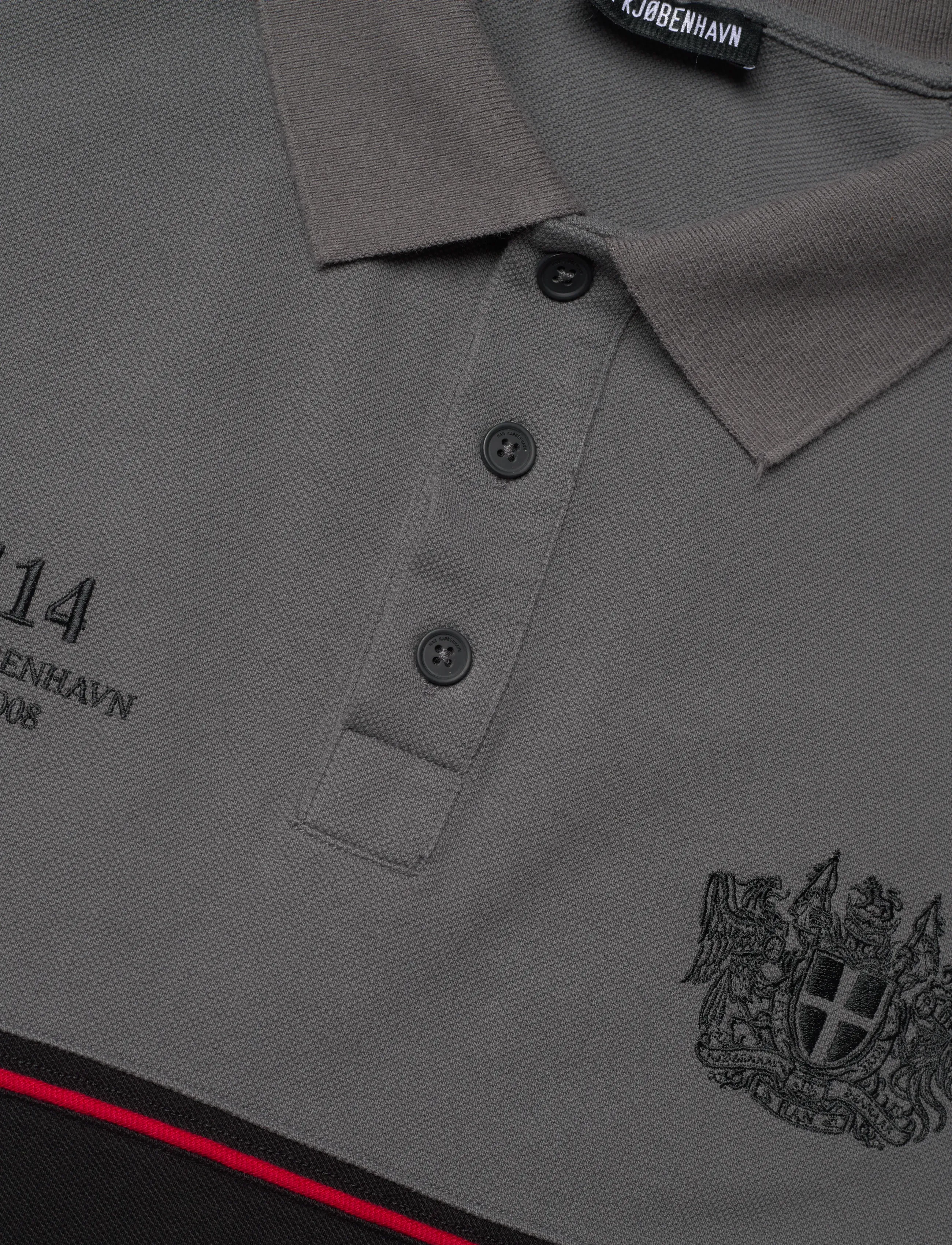 HAN Kjøbenhavn - Logo Polo Tee - kortærmede poloer - dark grey - 5