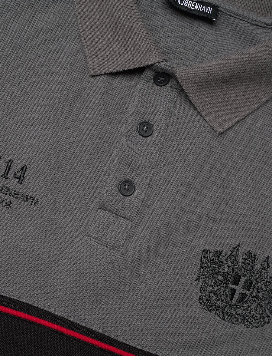 HAN Kjøbenhavn - Logo Polo Tee - kortærmede poloer - dark grey - 5