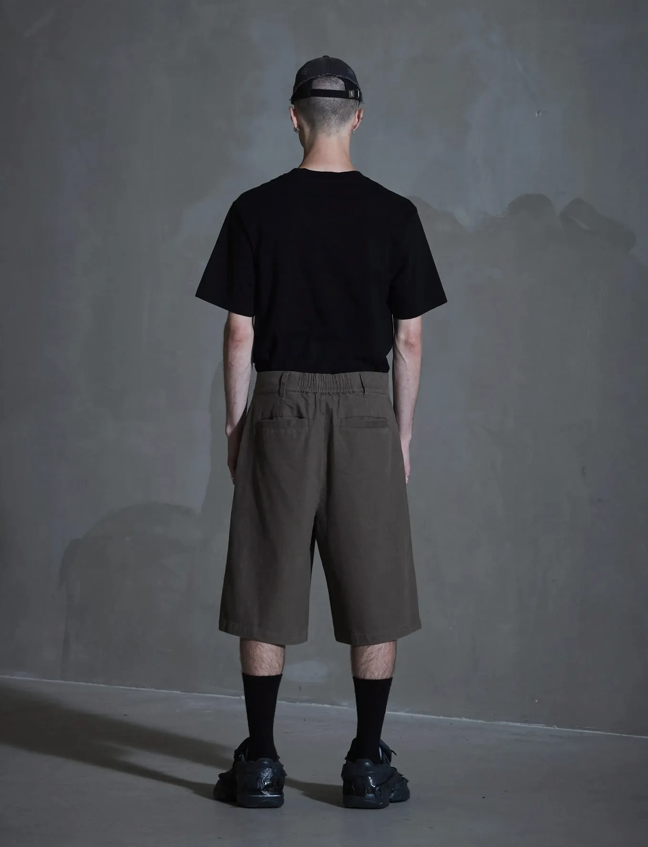 HAN Kjøbenhavn - Washed Cotton Shorts - rennot - dusty brown - 4