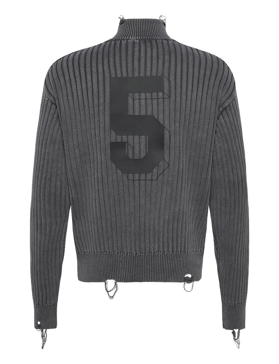 HAN Kjøbenhavn - Logo Knit Cardigan - fullzip strik - dark grey - 2