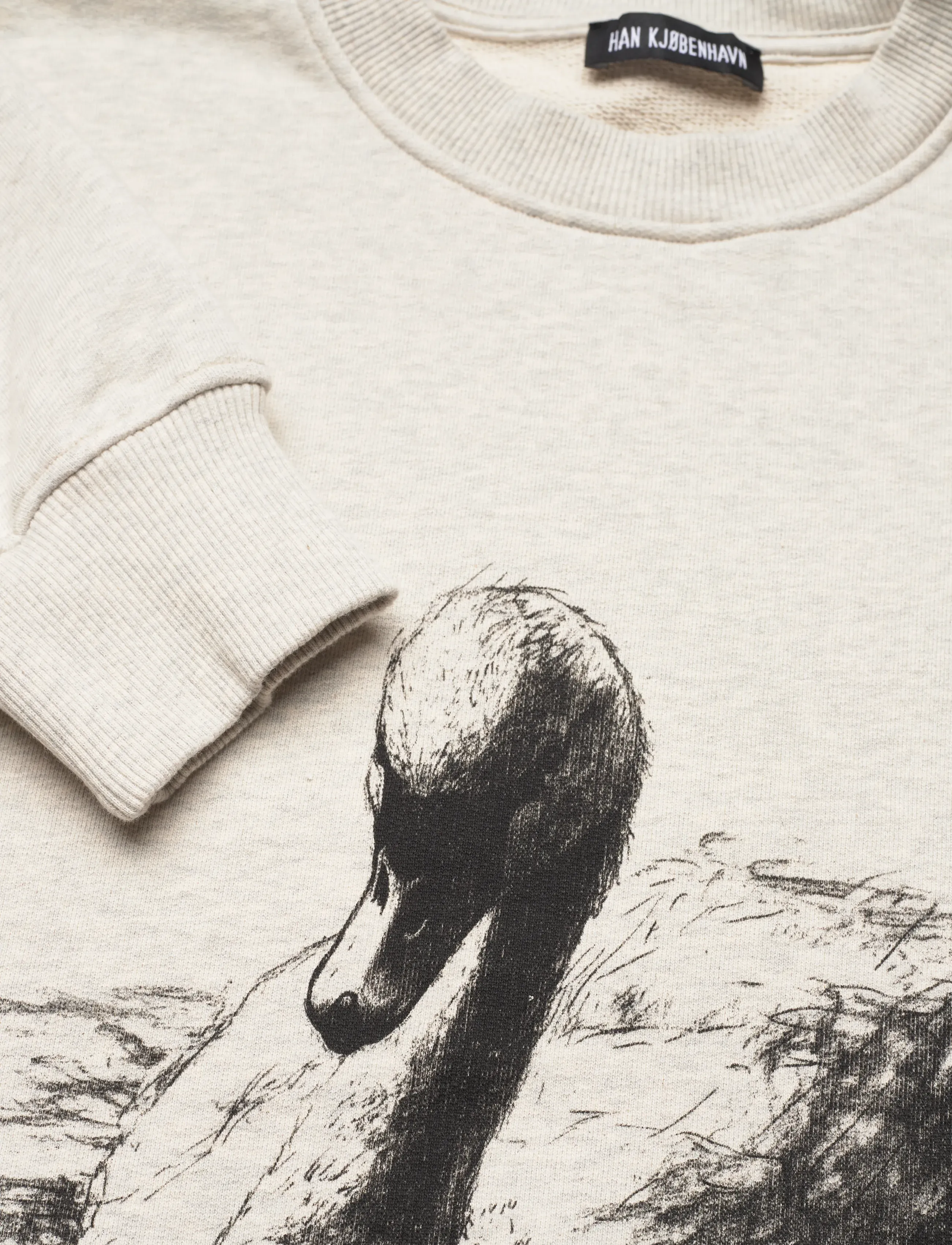 HAN Kjøbenhavn - HK Swan Oversized Crewneck - shop efter anledning - light grey melange - 5