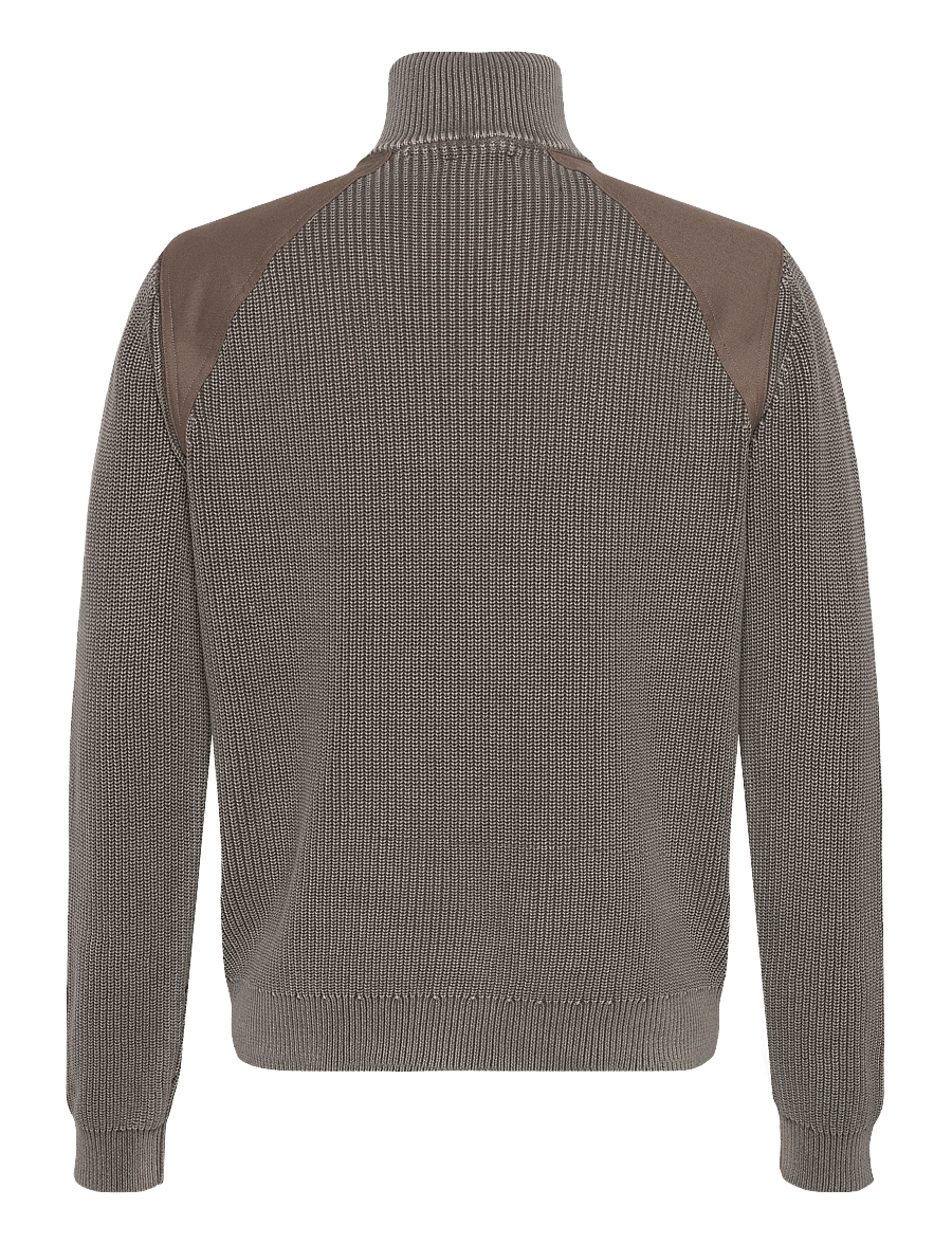 HAN Kjøbenhavn - Half Zip Knit Sweater - half zip-trøjer - dusty brown - 2