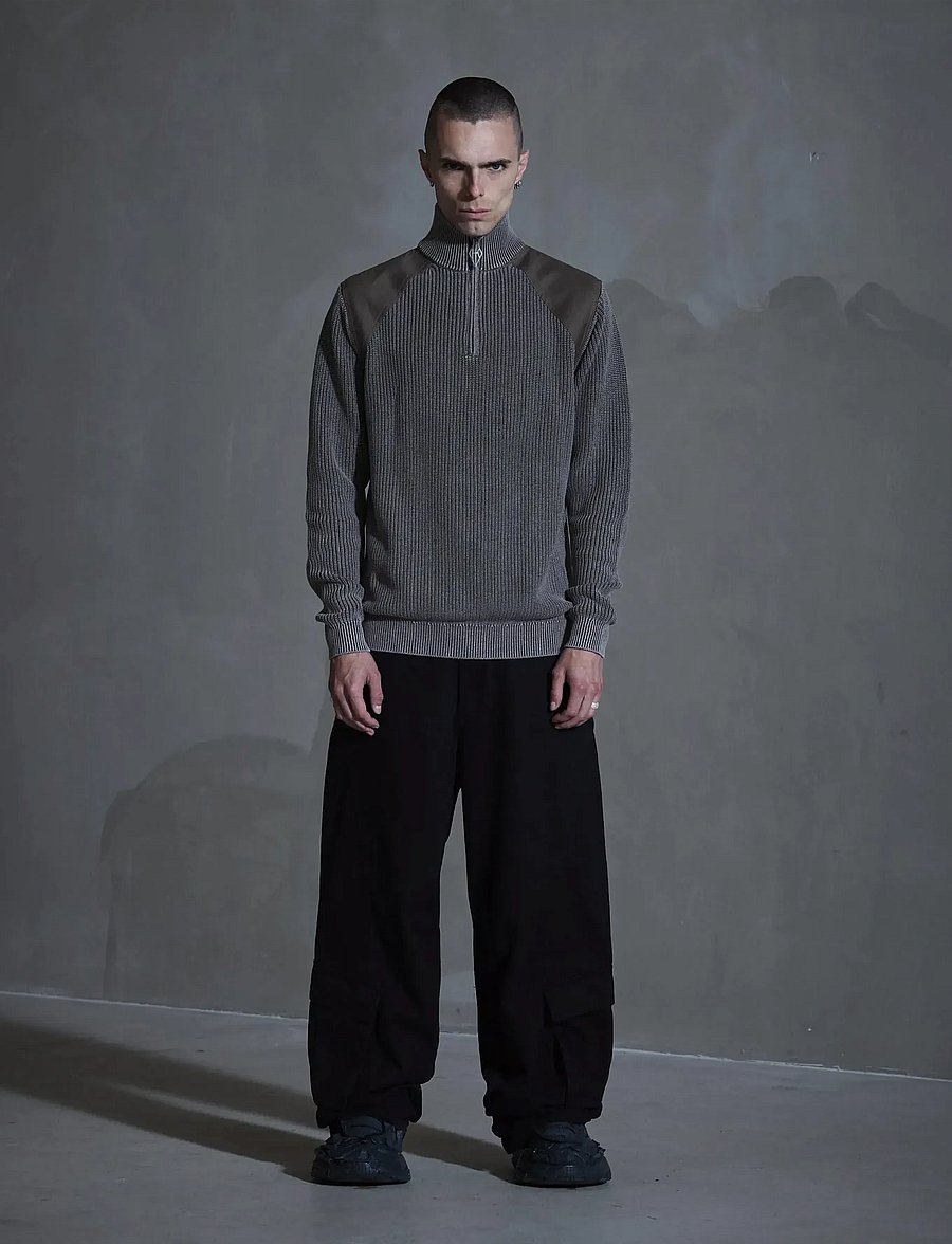 HAN Kjøbenhavn - Half Zip Knit Sweater - half zip-trøjer - dusty brown - 0