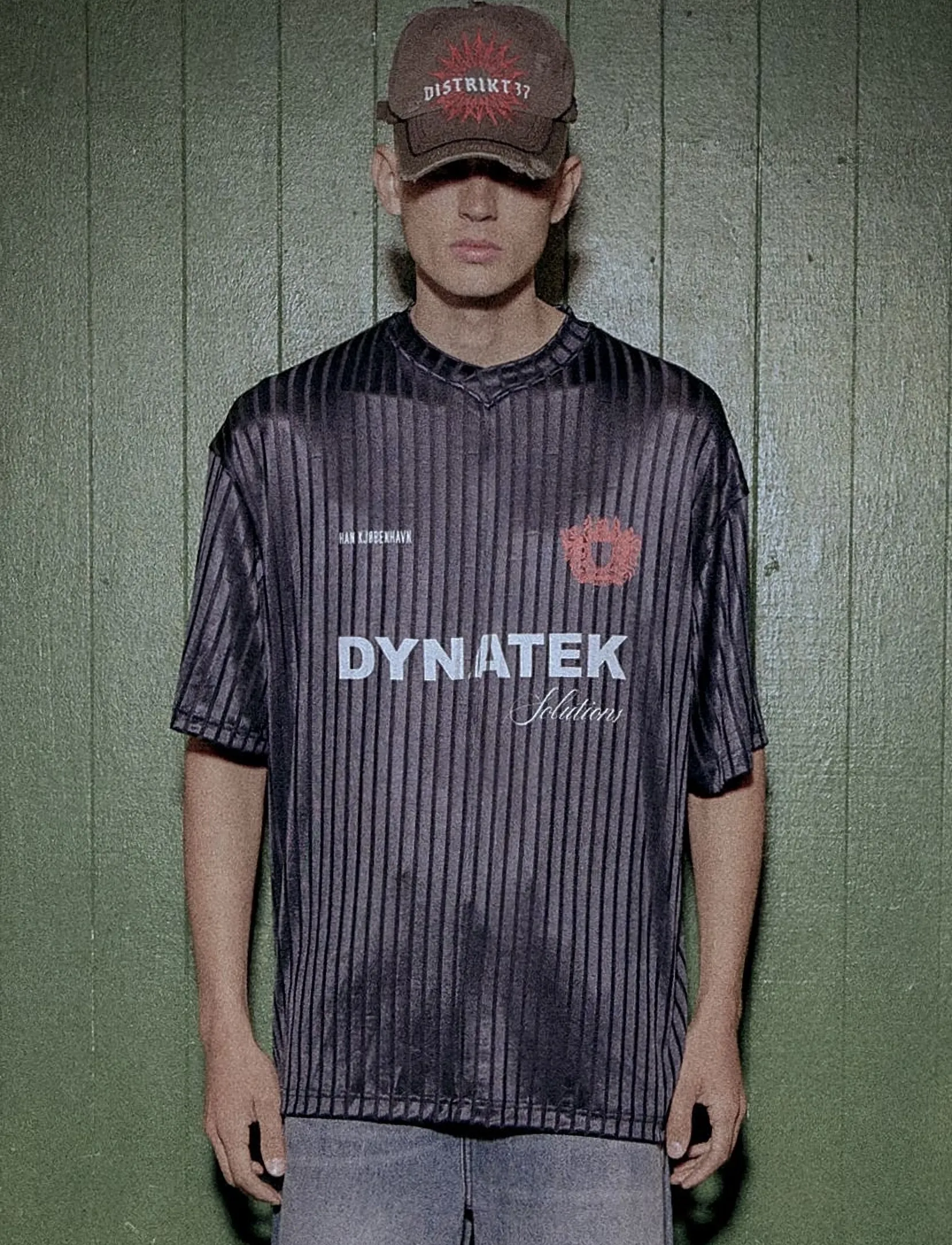 HAN Kjøbenhavn Dynatek Football Jersey, Mænd, Stribet Fodboldtrøje, Navy, Str: M