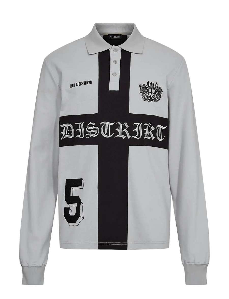 HAN Kjøbenhavn - Distrikt Polo LS - langärmelig - light grey - 1