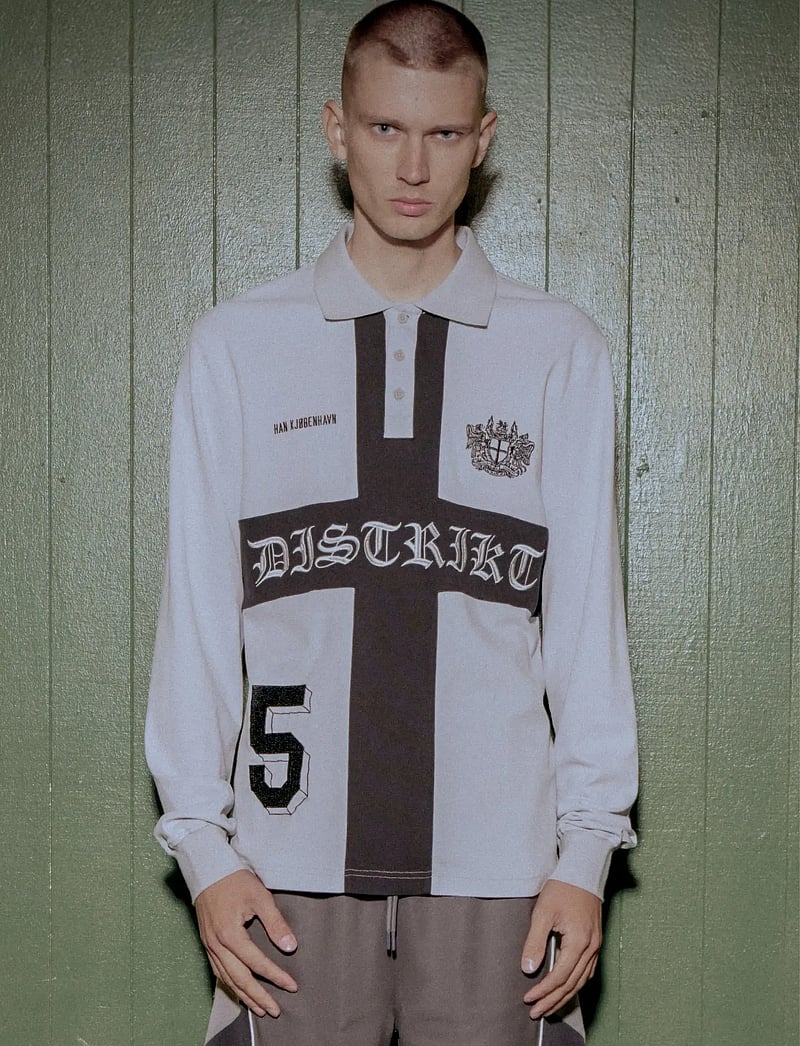 HAN Kjøbenhavn - Distrikt Polo LS - långärmade pikéer - light grey - 0