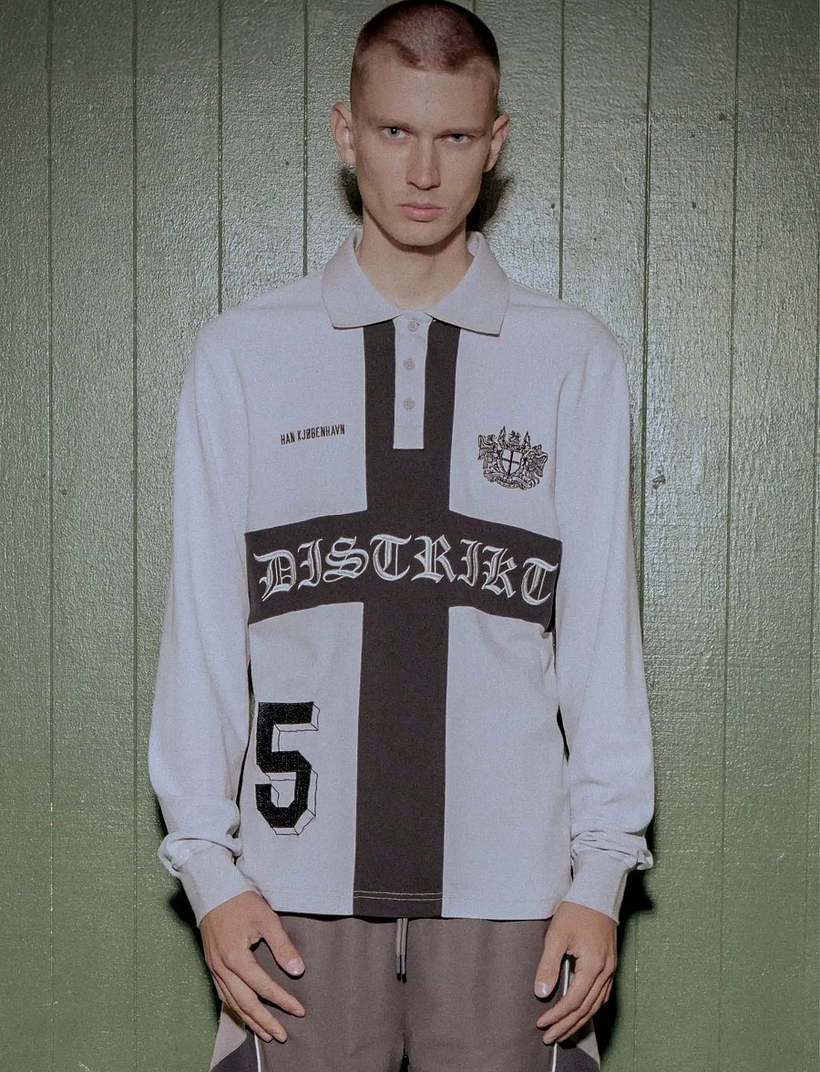 HAN Kjøbenhavn - Distrikt Polo LS - langärmelig - light grey - 0