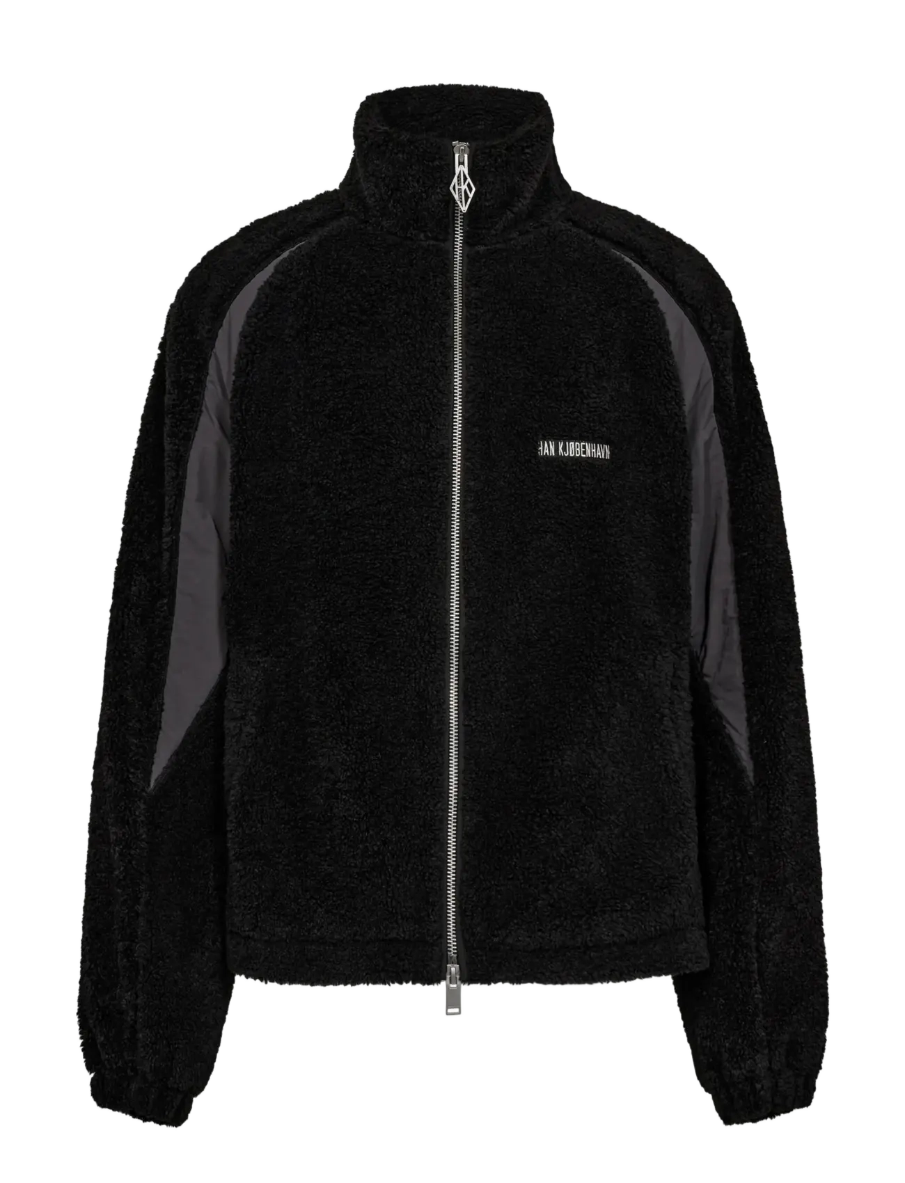 HAN Kjøbenhavn - Ultras Fleece Jacket - vestes de printemps - washed black - 1