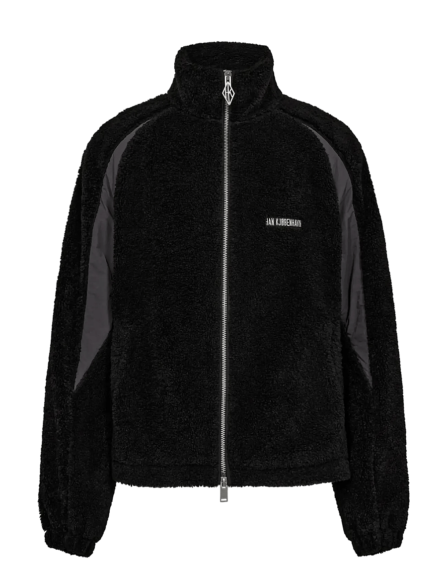 HAN Kjøbenhavn - Ultras Fleece Jacket - vårjackor - washed black - 1
