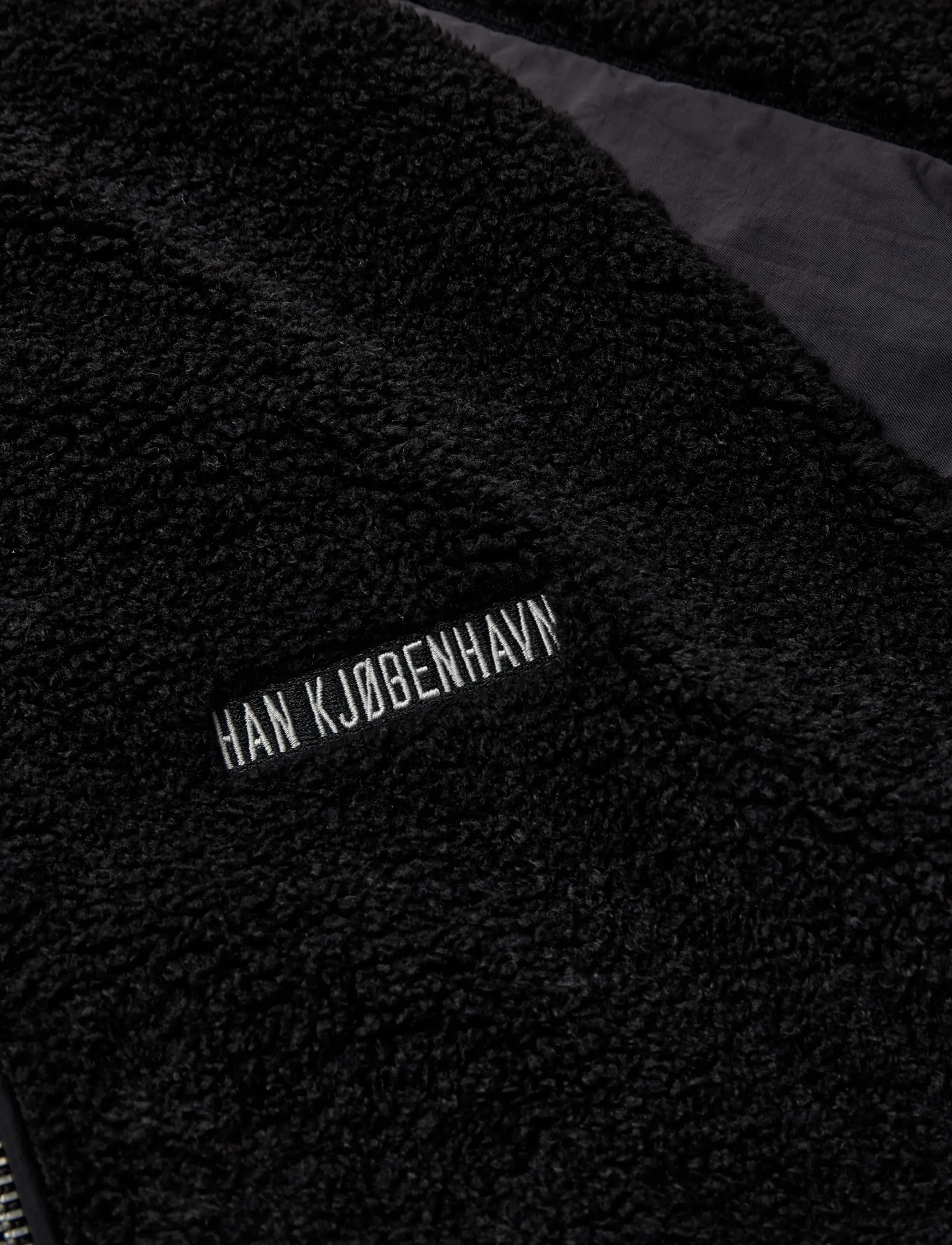 HAN Kjøbenhavn - Ultras Fleece Jacket - vestes de printemps - washed black - 3