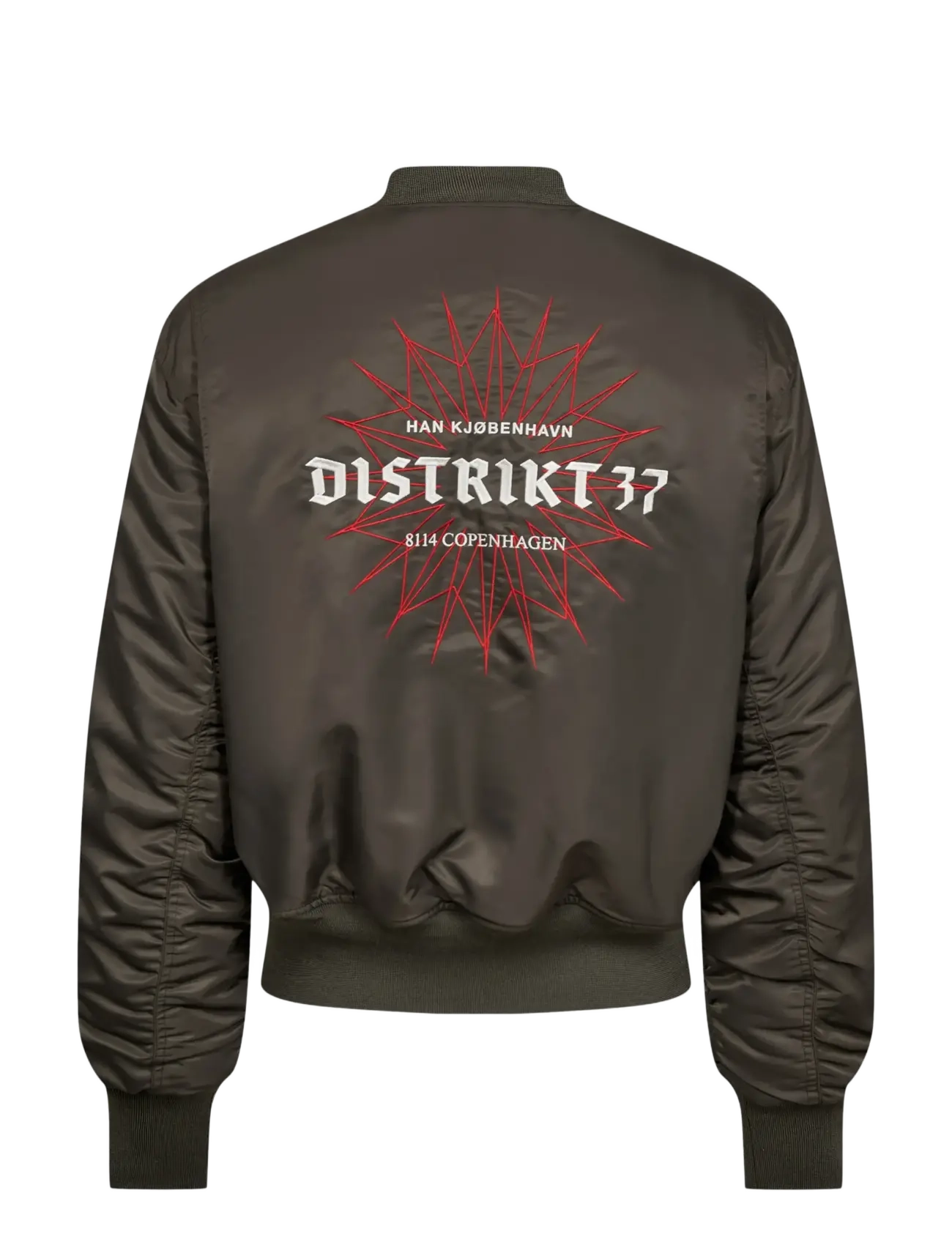 HAN Kjøbenhavn - Distrikt Bomber Jacket - forårsjakker - khaki green - 2